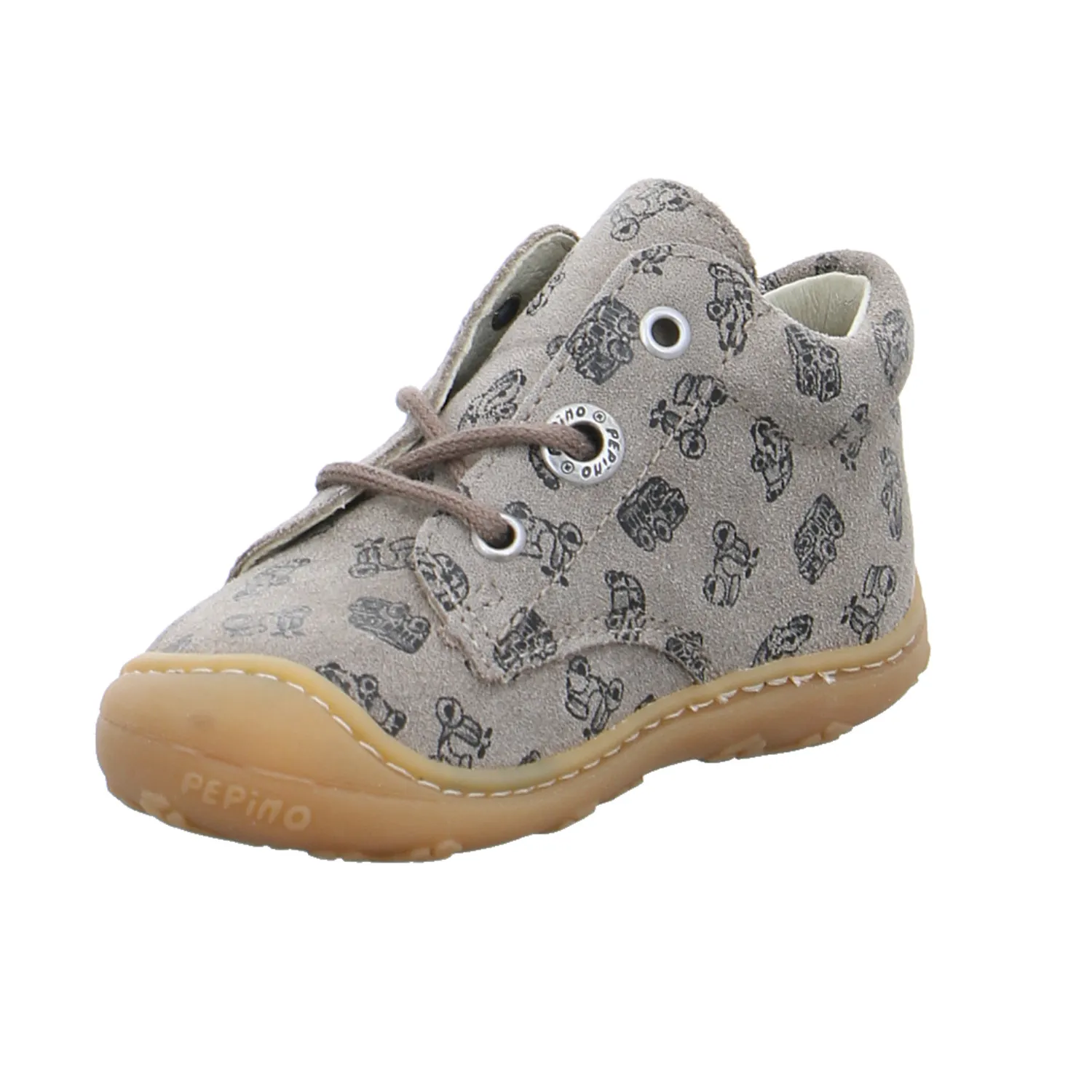 PEPINO Bottine Unisex Lauflernschuh Beige Leder PEPINO Bottine Unisex Lauflernschuh Beige Leder