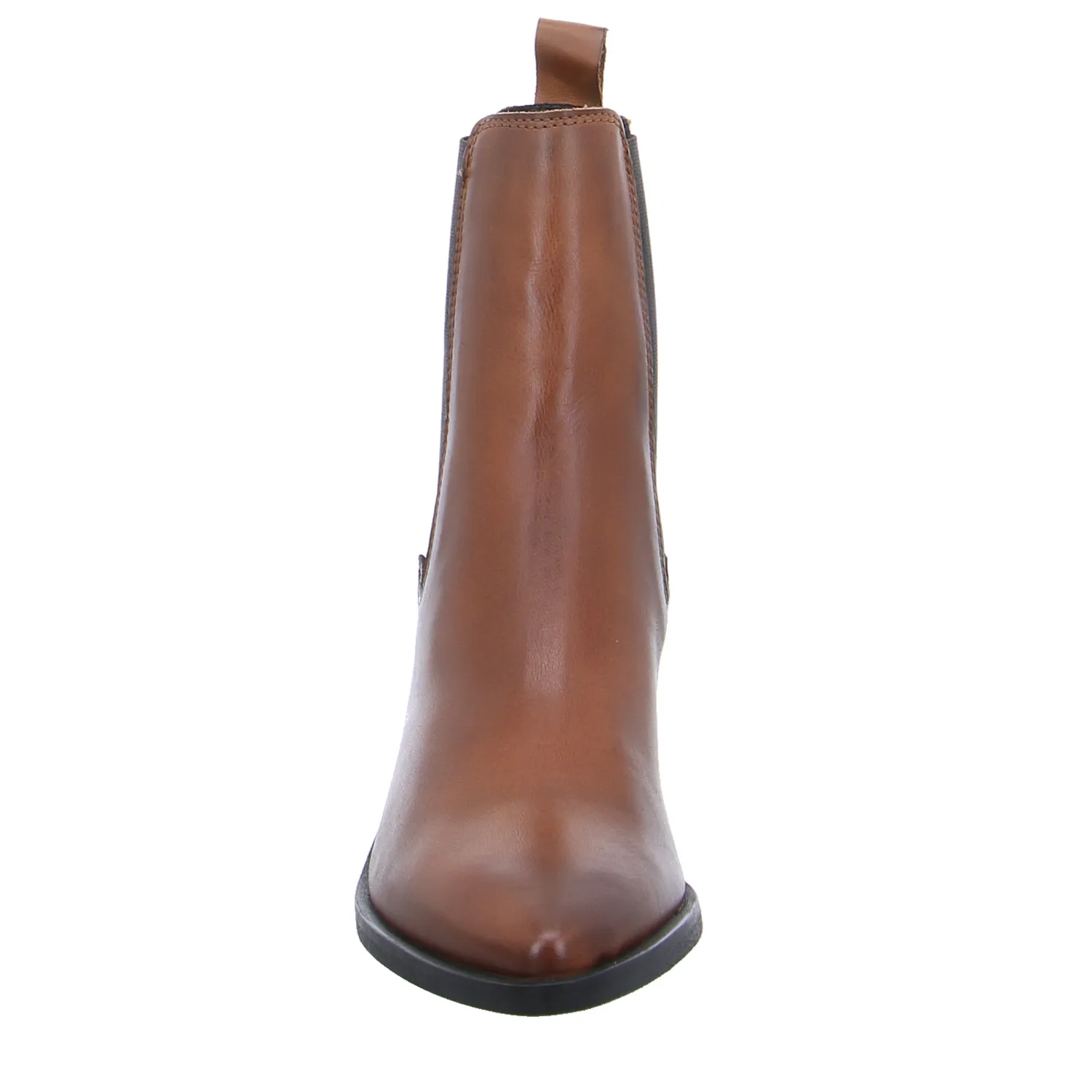 SCHUHENGEL Stiefelette Cognac Leder SCHUHENGEL Stiefelette Cognac Leder