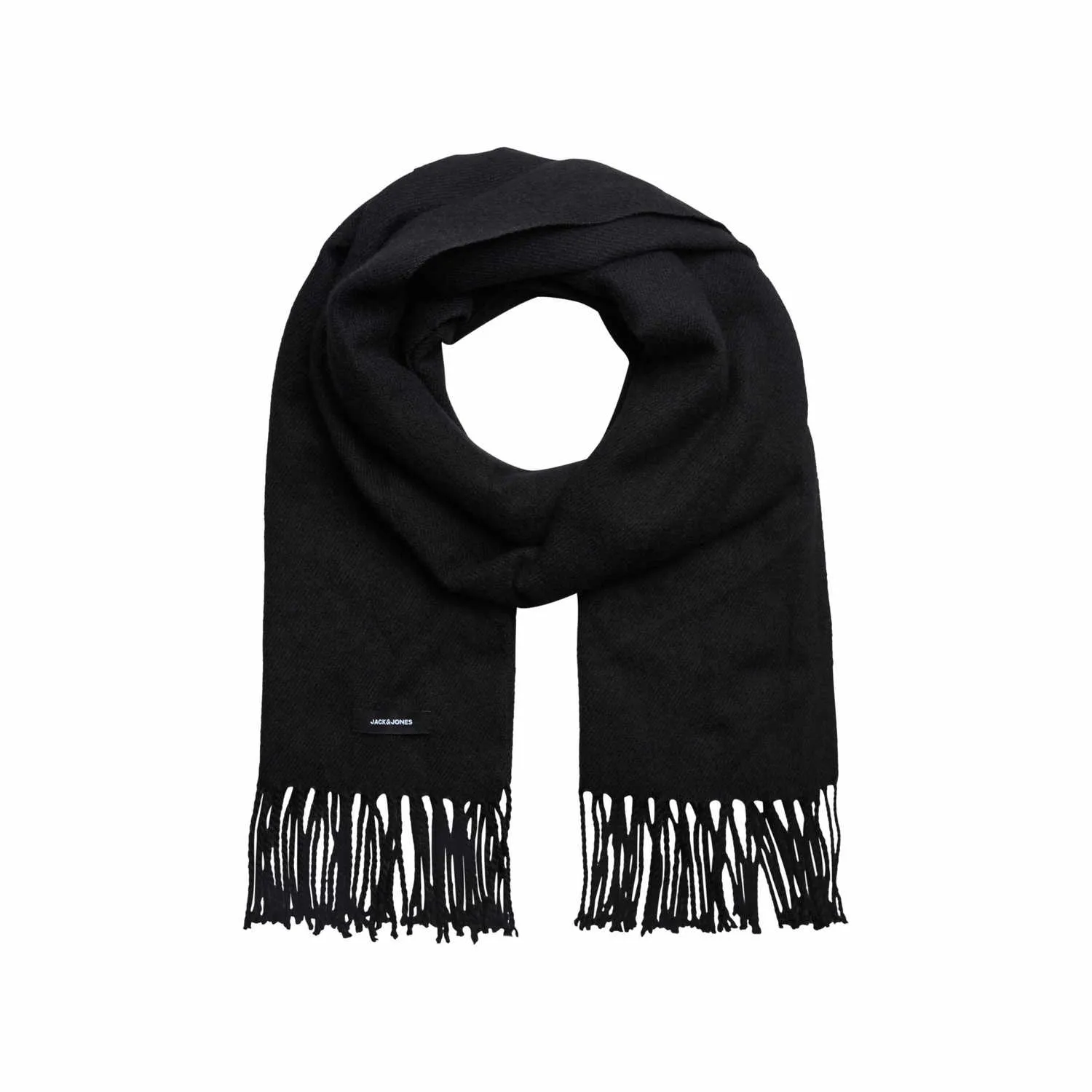 JACK & JONES Fransen Schal Schwarz Textil JACK & JONES Fransen Schal Schwarz Textil