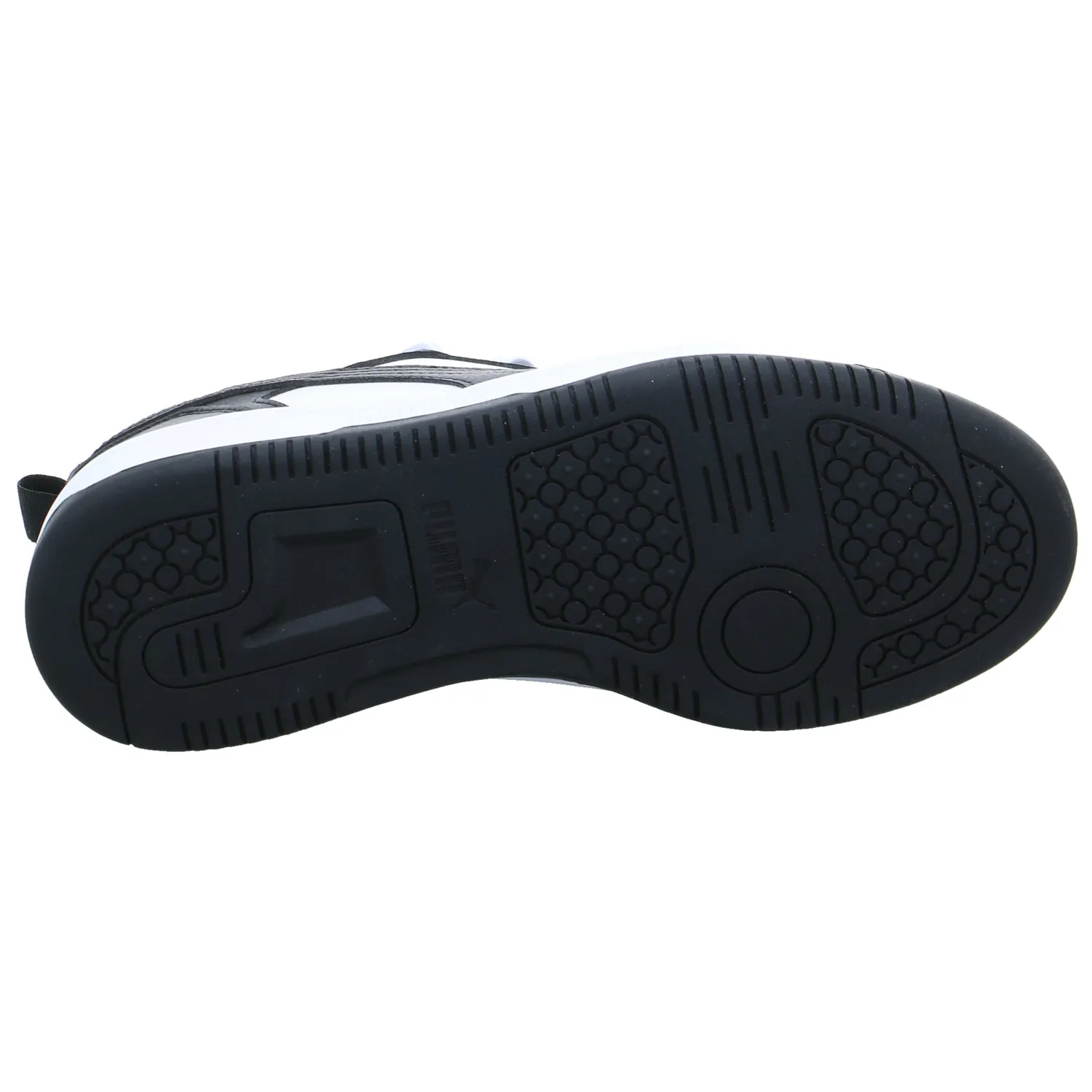 PUMA Puma Rebound V6 Lo Jr Kinder Sportschuh Weiss Lederimitat 