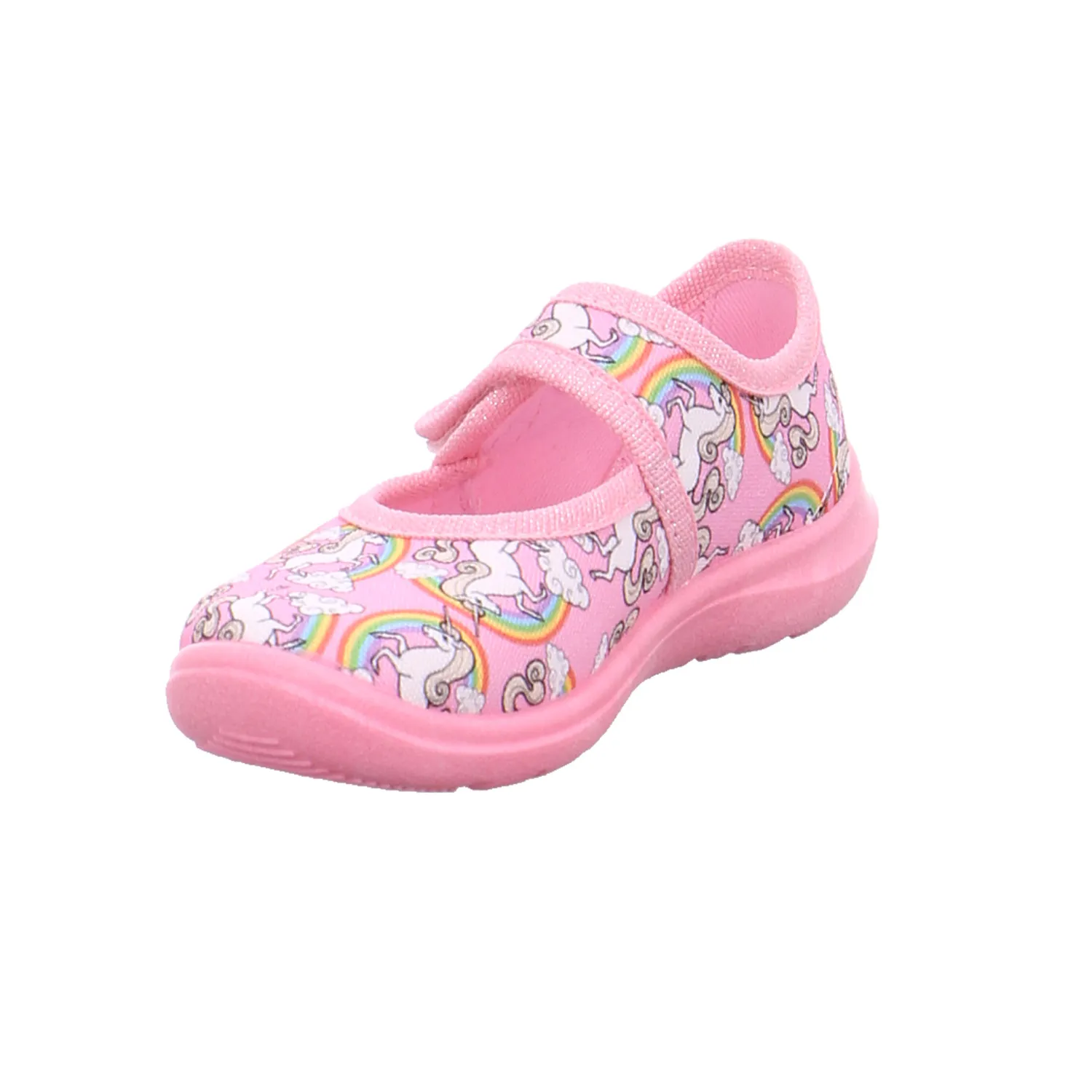 BECK Mädchenhausschuh Kinder-Hausschuh Rosa Textil BECK Mädchenhausschuh Kinder-Hausschuh Rosa Textil