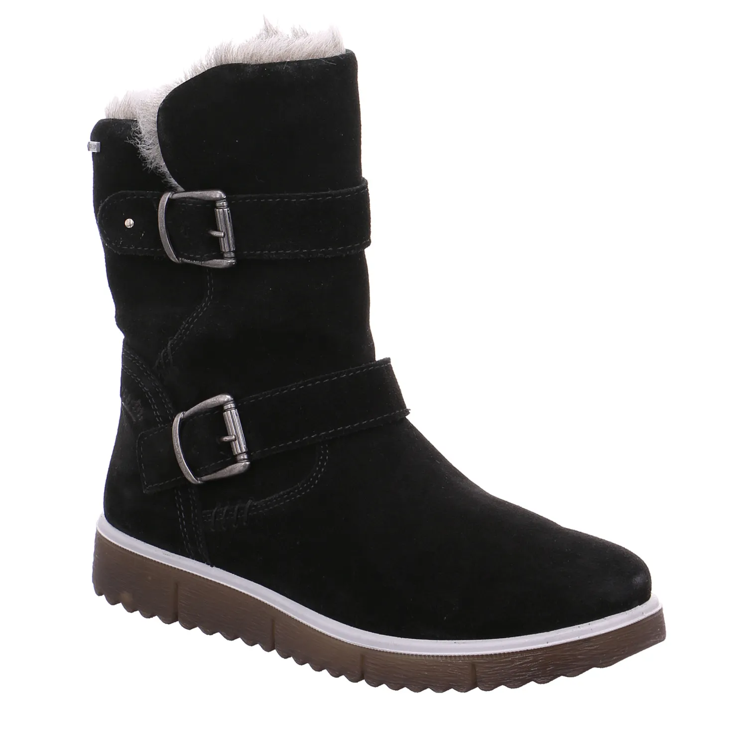 SUPERFIT Stiefelette Mädchen-Winter-Bottine Schwarz Textil SUPERFIT Stiefelette Mädchen-Winter-Bottine Schwarz Textil