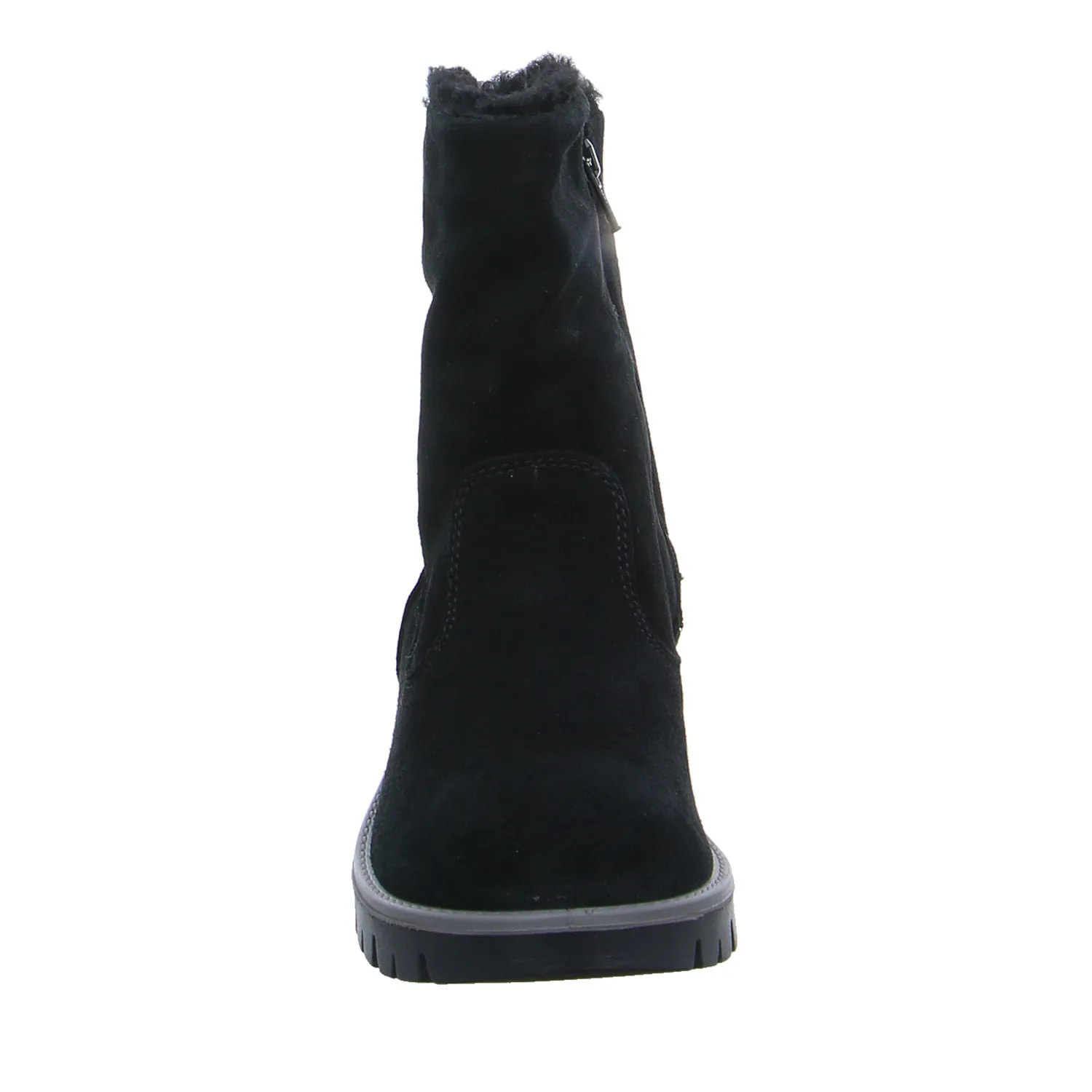 IMAC Stiefelette Mädchen-Winter-Bottine Schwarz Leder IMAC Stiefelette Mädchen-Winter-Bottine Schwarz Leder