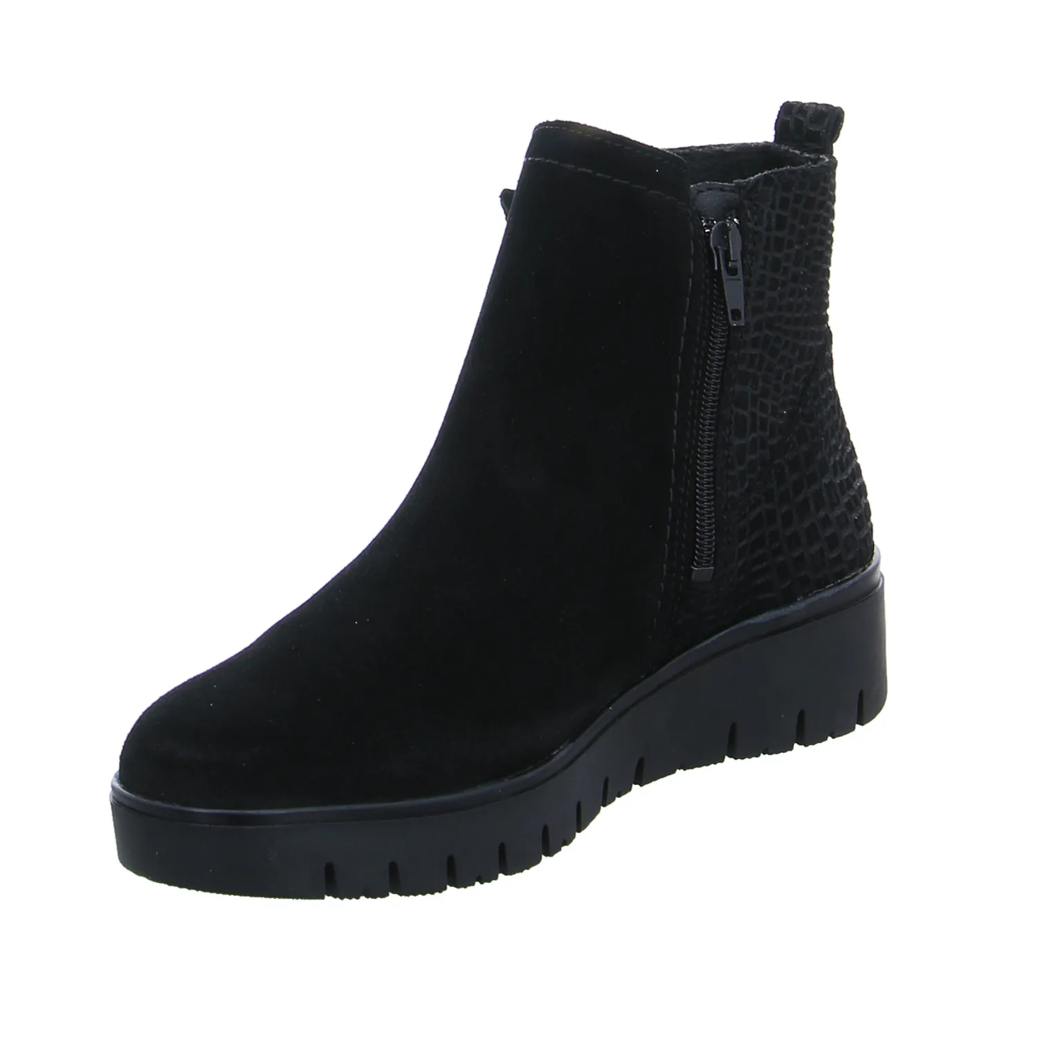 VAN DER LAAN 2RV Comfort-Stiefelette Schwarz Leder VAN DER LAAN 2RV Comfort-Stiefelette Schwarz Leder