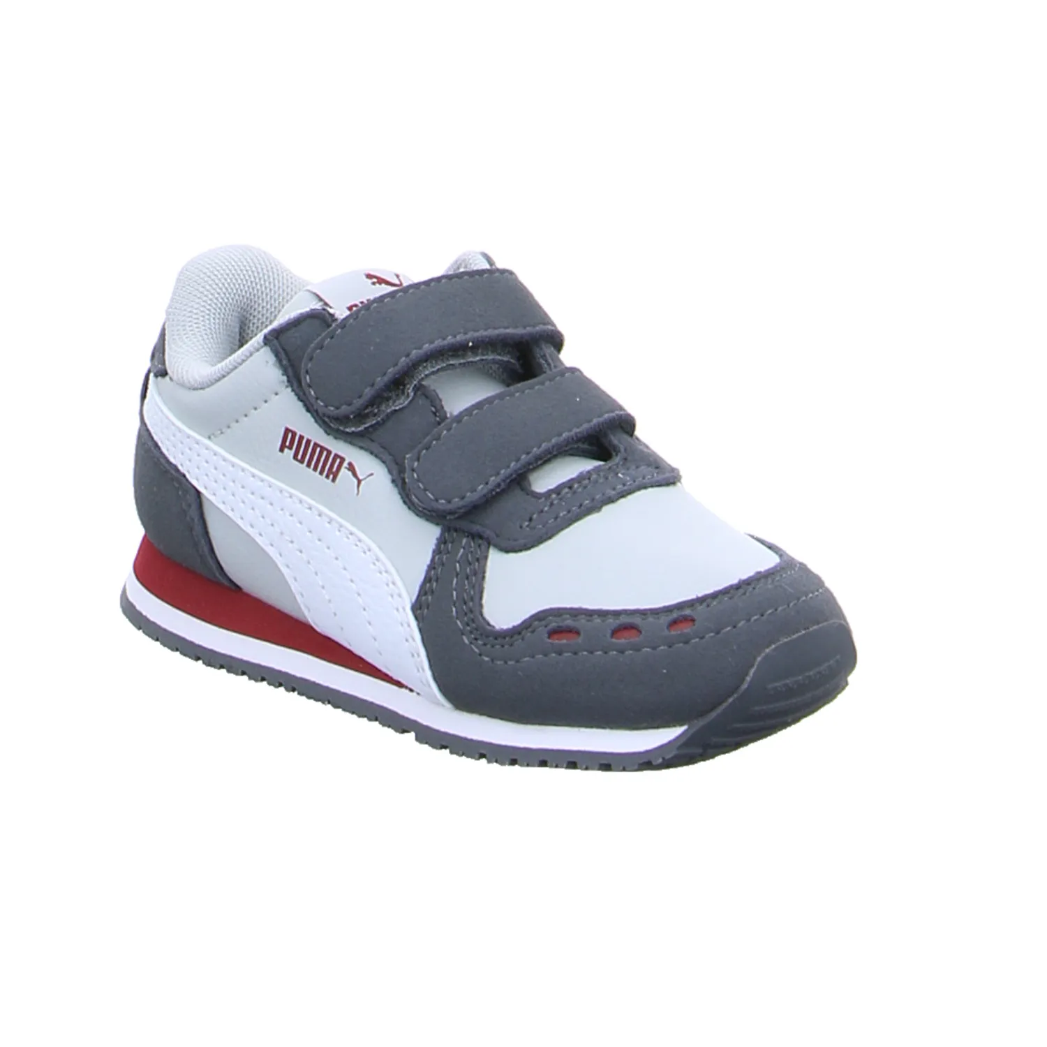 PUMA unisex Sneaker Baby-Sport-Bottine Grau Lederimitat 