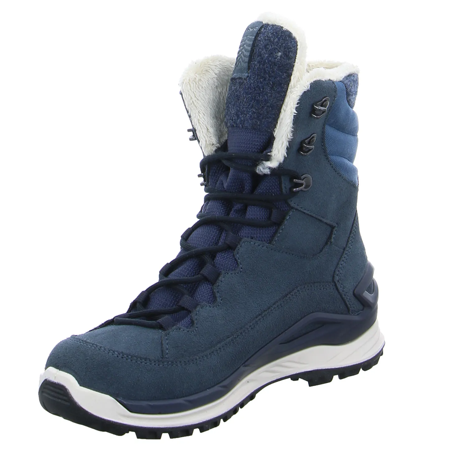 LOWA Snowboots Damen Blau Leder LOWA Snowboots Damen Blau Leder