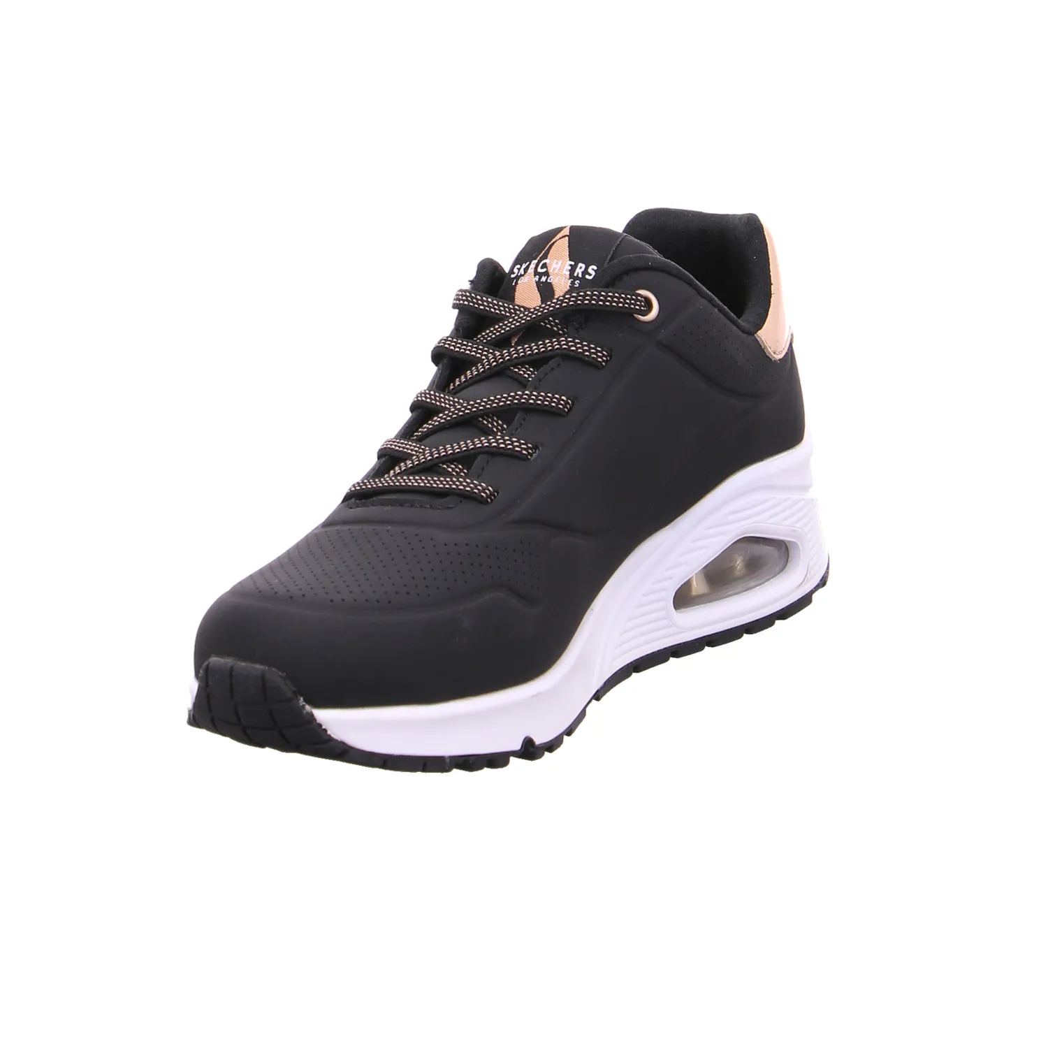SKECHERS mit Memory Foam Sneaker Schwarz Lederimitat SKECHERS mit Memory Foam Sneaker Schwarz Lederimitat