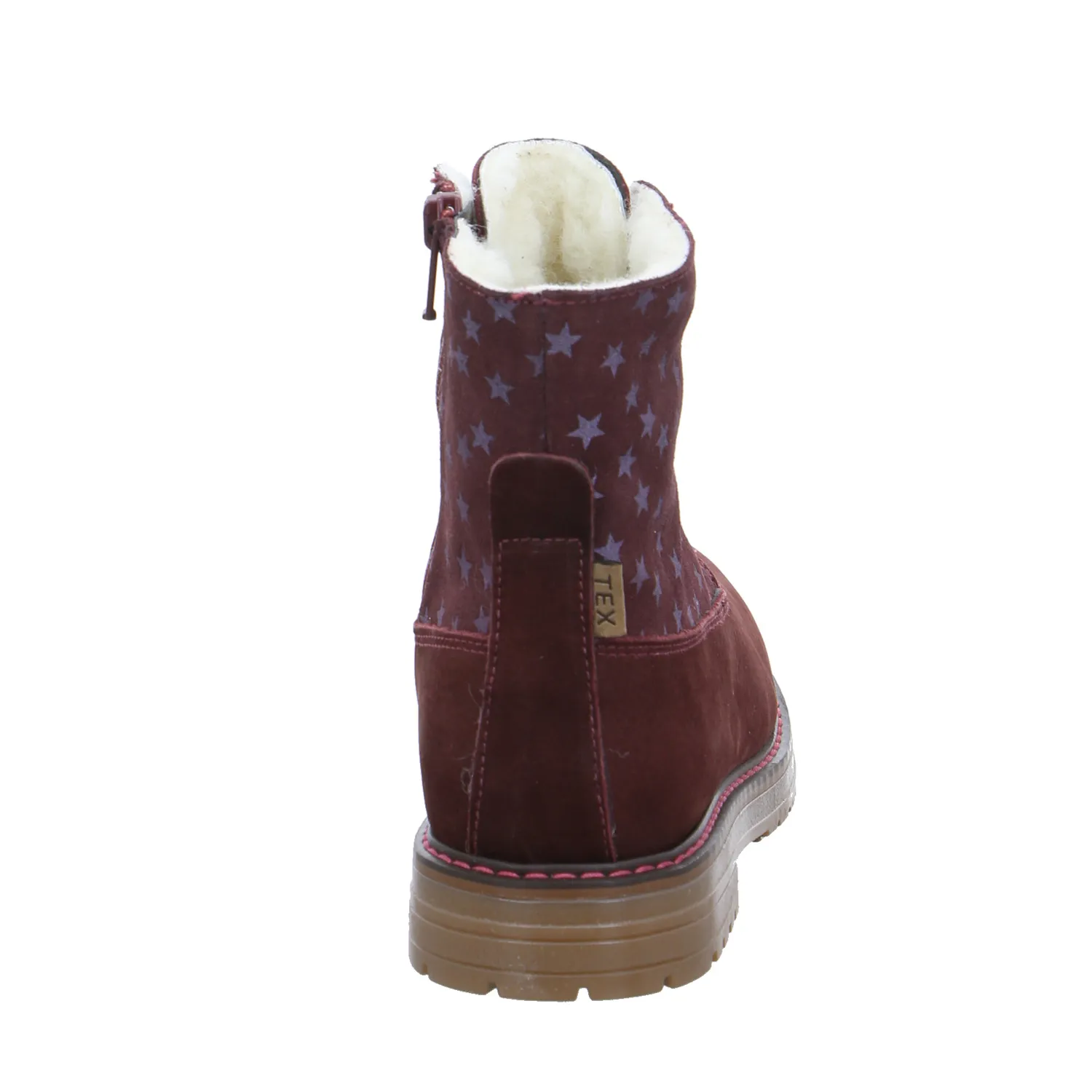 SCHUHENGEL Schnürstiefel Kleinkinder-Winterstiefel Dunkelrot Leder SCHUHENGEL Schnürstiefel Kleinkinder-Winterstiefel Dunkelrot Leder