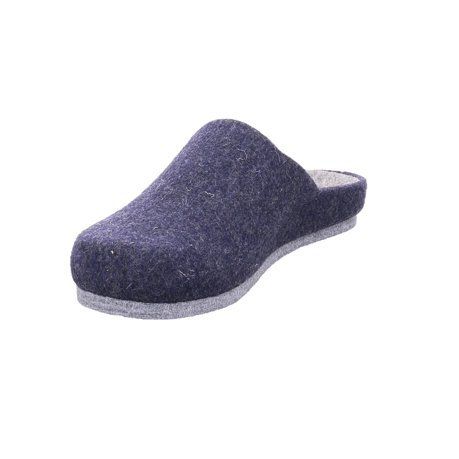 BIOLife Deck und Laufsohle in Gris Hausschuh Blau Textil BIOLife Deck und Laufsohle in Gris Hausschuh Blau Textil