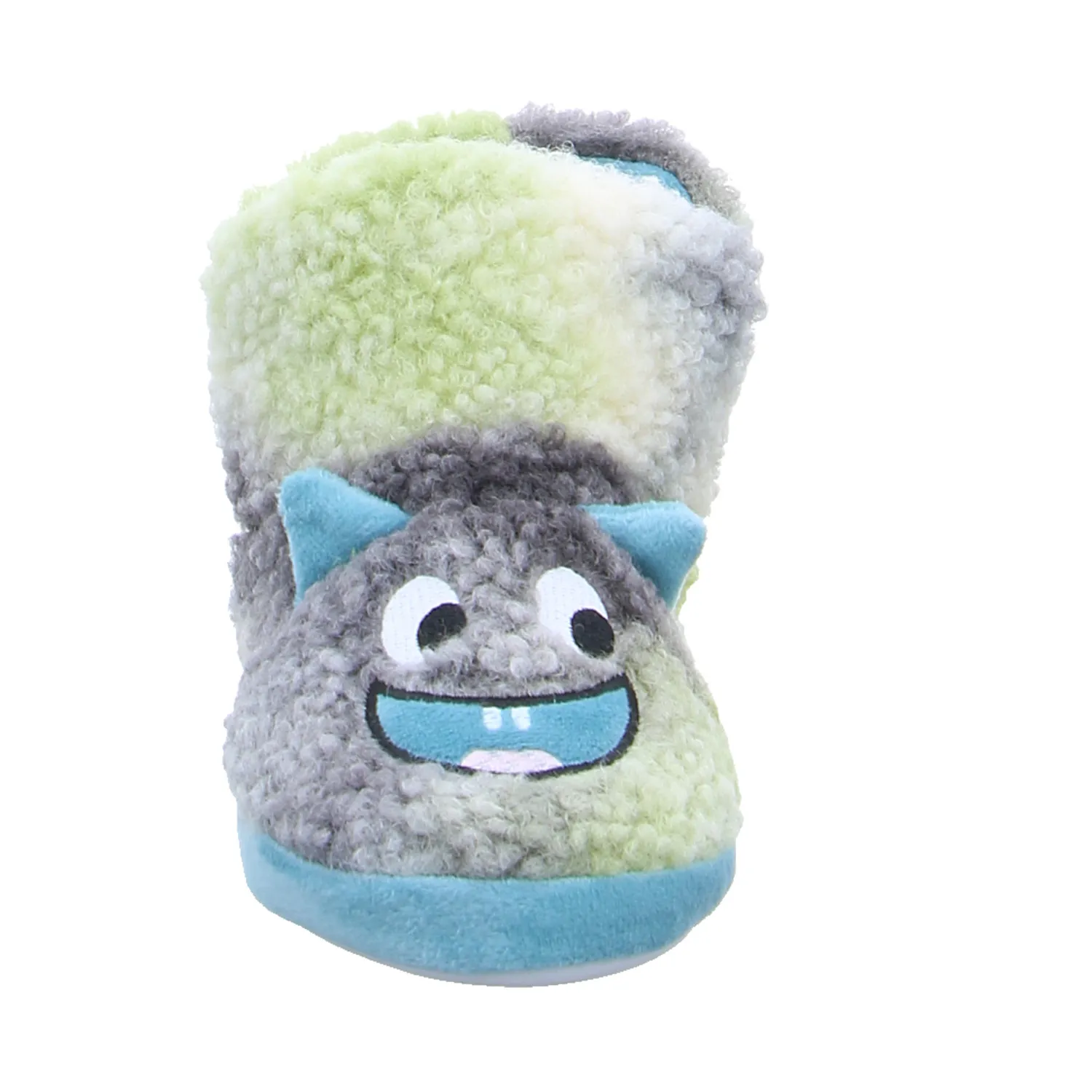 BECKER warmer Hausschuh Kinder-Winterhausschuh Petrol Textil 