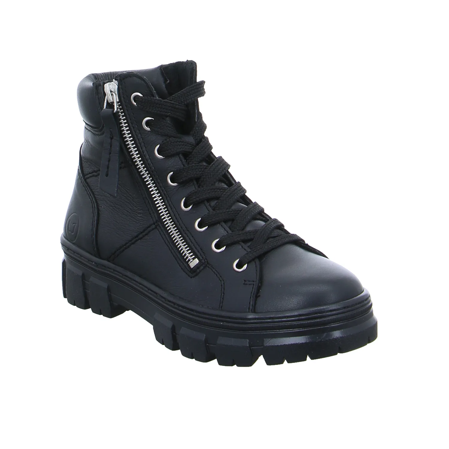 SCHUHENGEL Boot Schwarz Leder SCHUHENGEL Boot Schwarz Leder