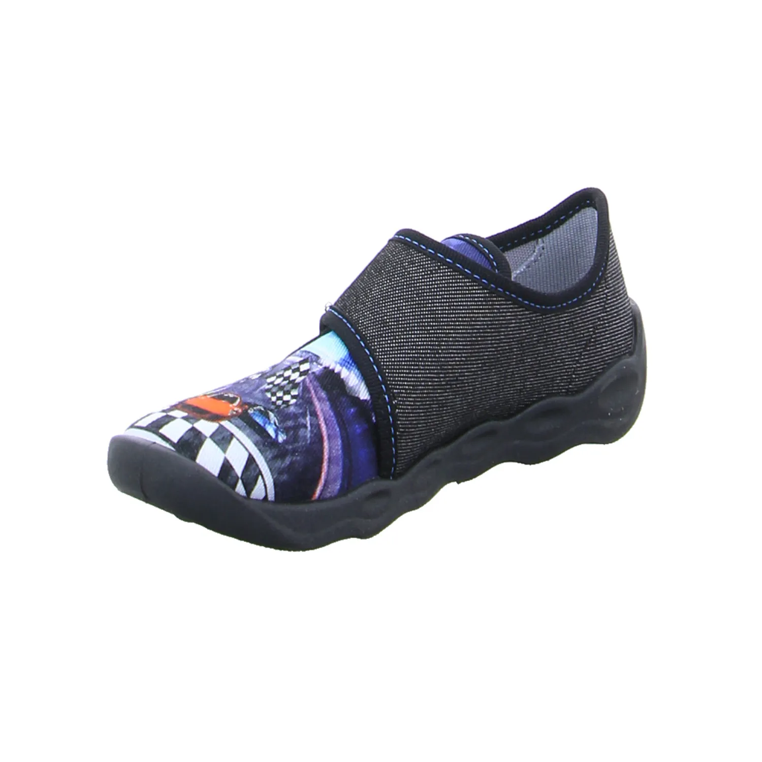 SUPERFIT Jugendhausschuh Kinder-Hausschuh Schwarz Textil SUPERFIT Jugendhausschuh Kinder-Hausschuh Schwarz Textil