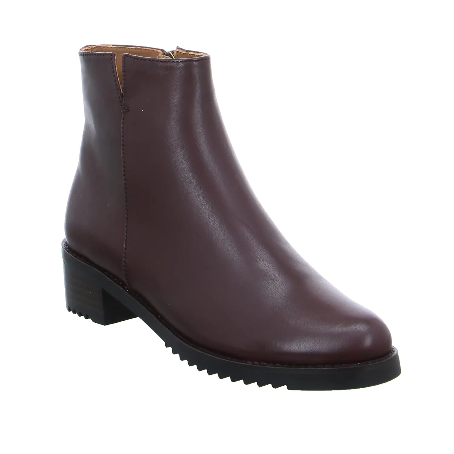EVERYBODY Stiefelette Bordeau Leder 