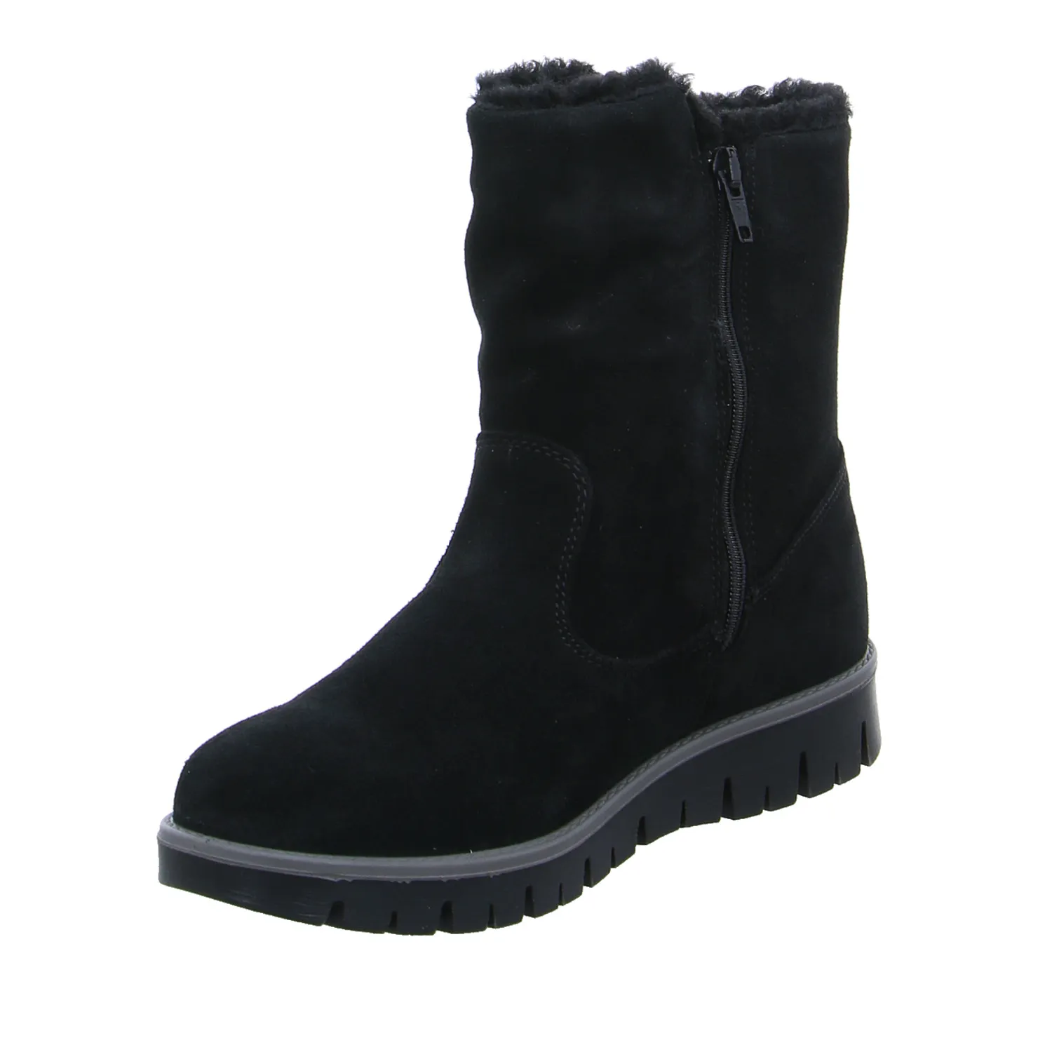 IMAC Stiefelette Mädchen-Winter-Bottine Schwarz Leder IMAC Stiefelette Mädchen-Winter-Bottine Schwarz Leder