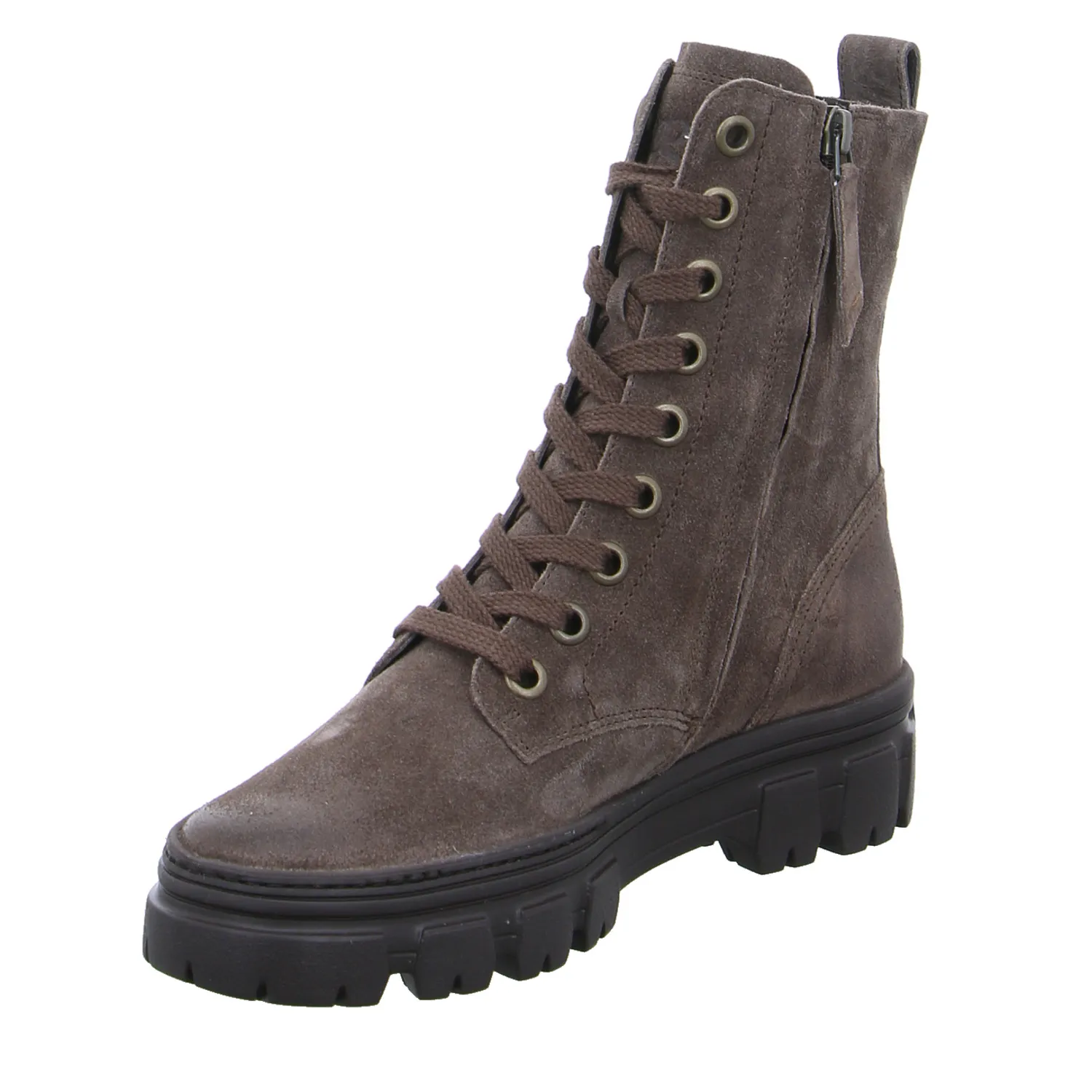 PAUL GREEN Boot Mittelbraun Leder 