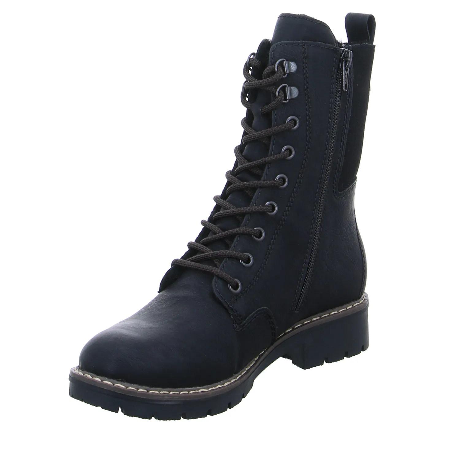 RIEKER Boot Schwarz Lederimitat RIEKER Boot Schwarz Lederimitat