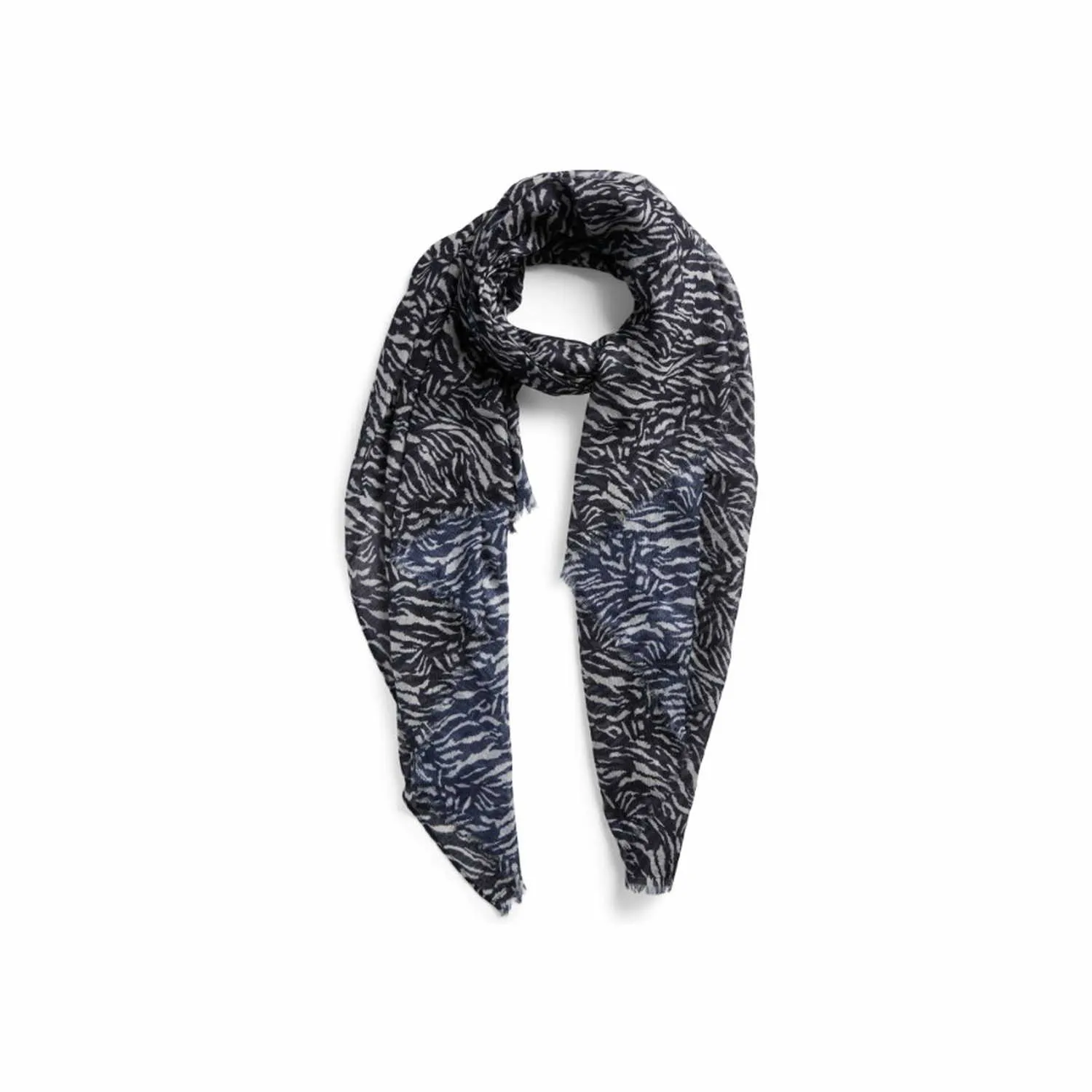 PIECES Muster Zebra-Print Schal Schwarz Textil PIECES Muster Zebra-Print Schal Schwarz Textil