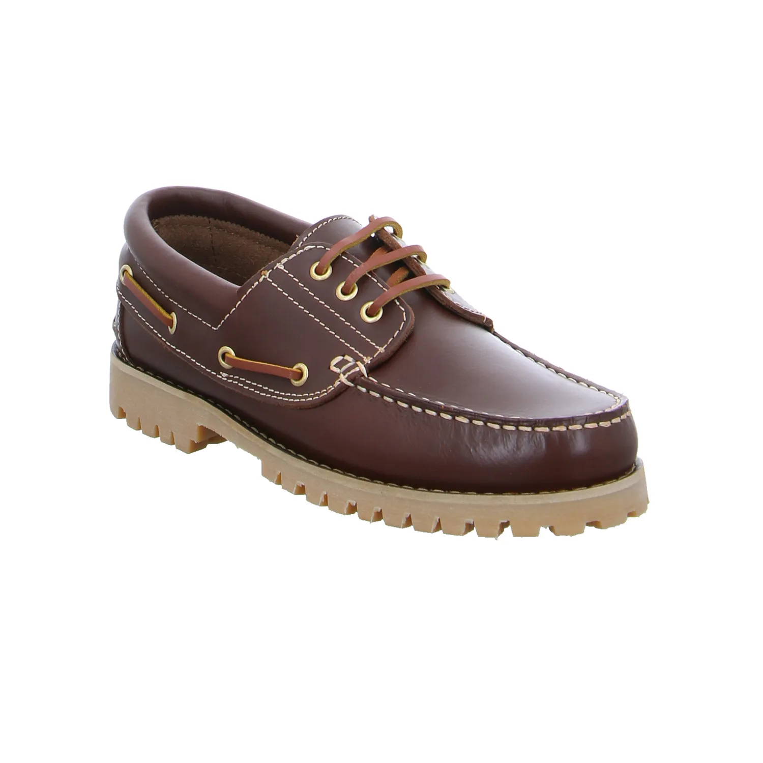 FERNANDO STRAPPA Halbschuh-Dockers Braun Leder 