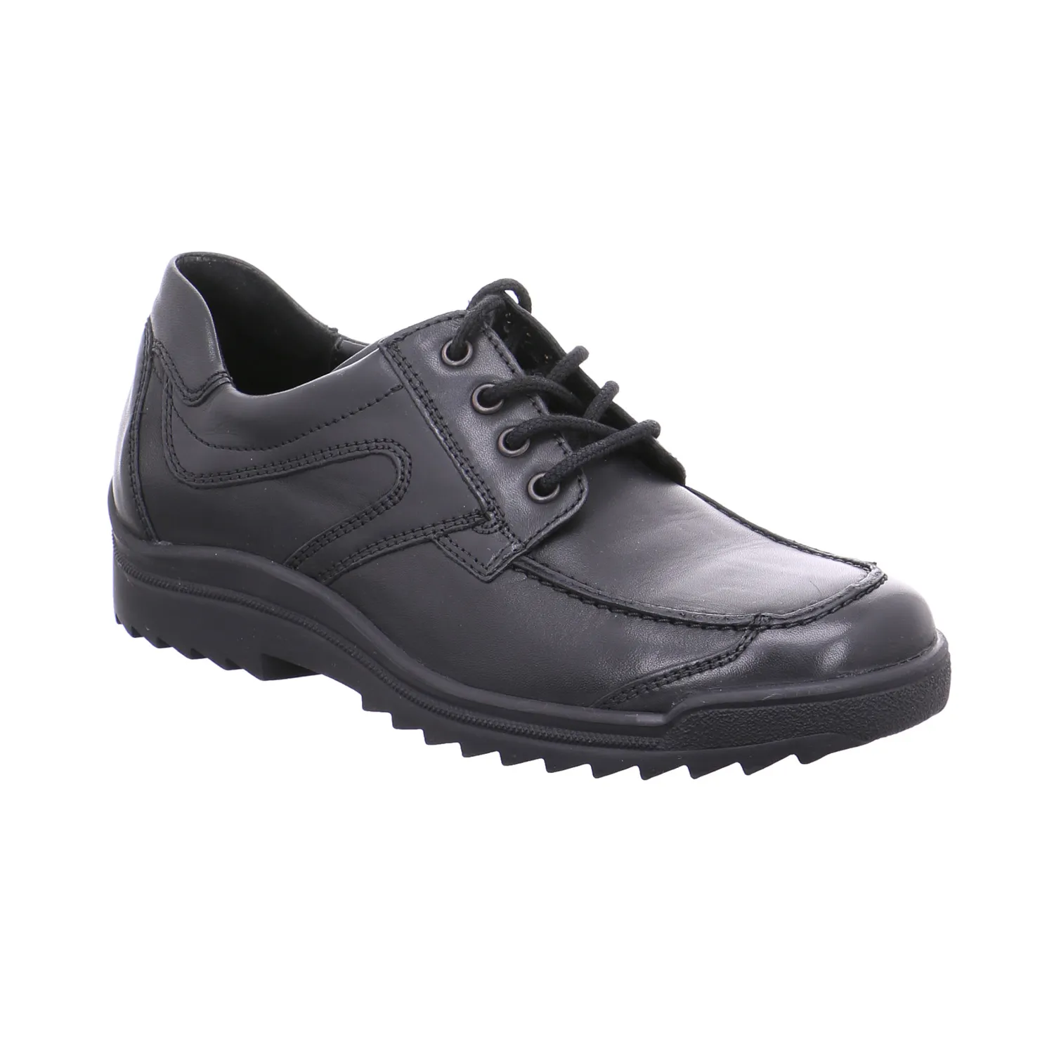 WALDLÄUFER Halbschuh Schwarz Leder 