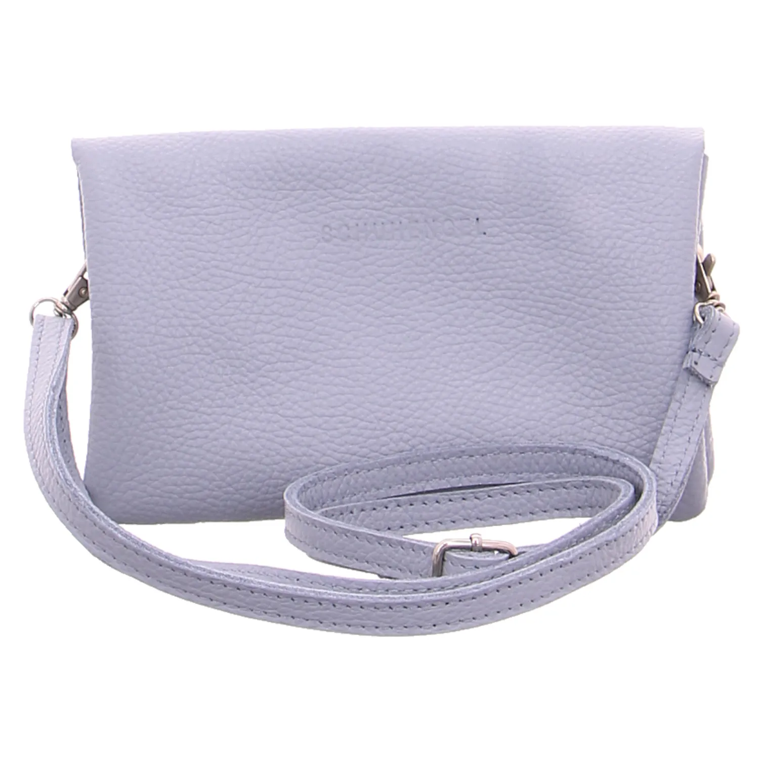 SCHUHENGEL Umhängetasche Hellblau Leder SCHUHENGEL Umhängetasche Hellblau Leder