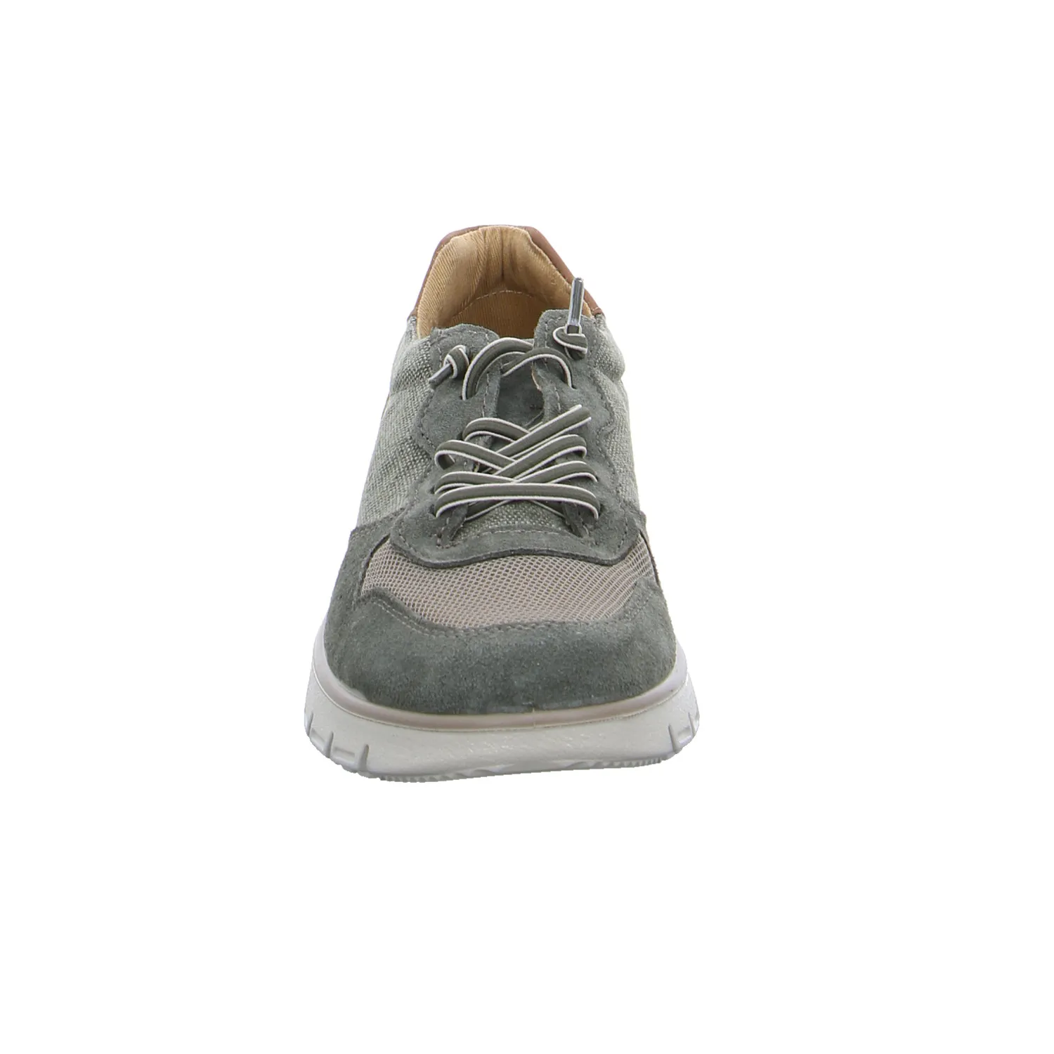 IMAC Halbschuhe Sneaker Stoff Olive Leder IMAC Halbschuhe Sneaker Stoff Olive Leder