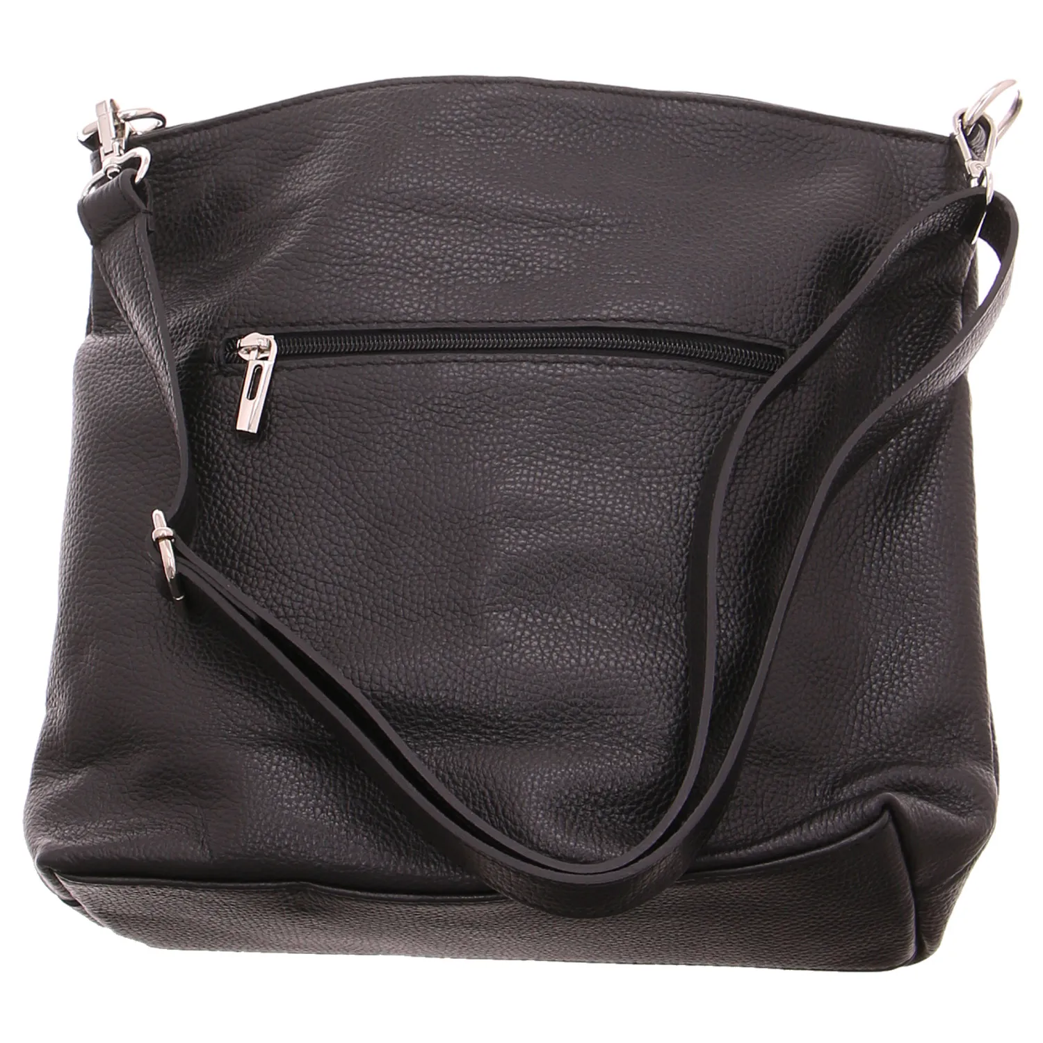 * Umhängetasche Schwarz Leder * Umhängetasche Schwarz Leder