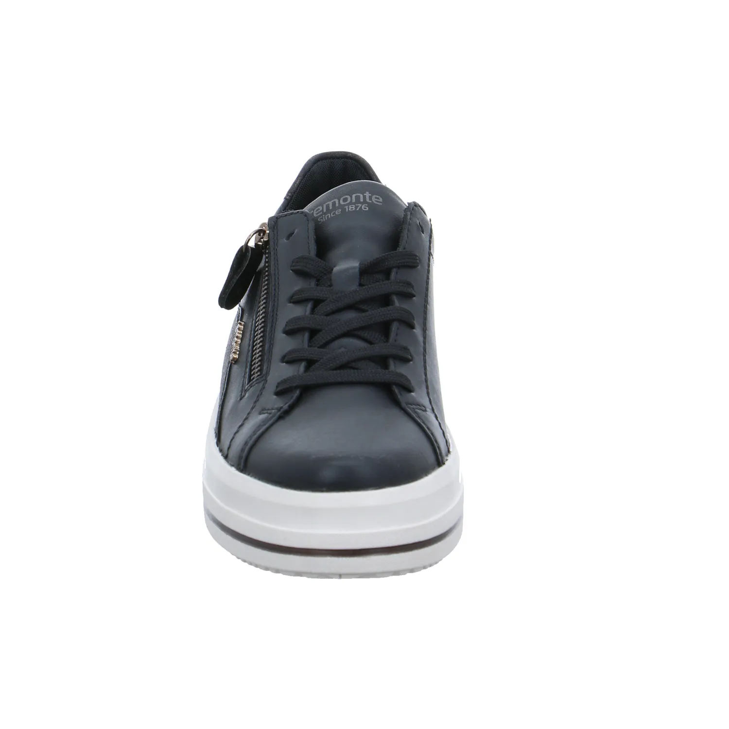 REMONTE mit Wechselfussbett Sneaker Schwarz Leder 