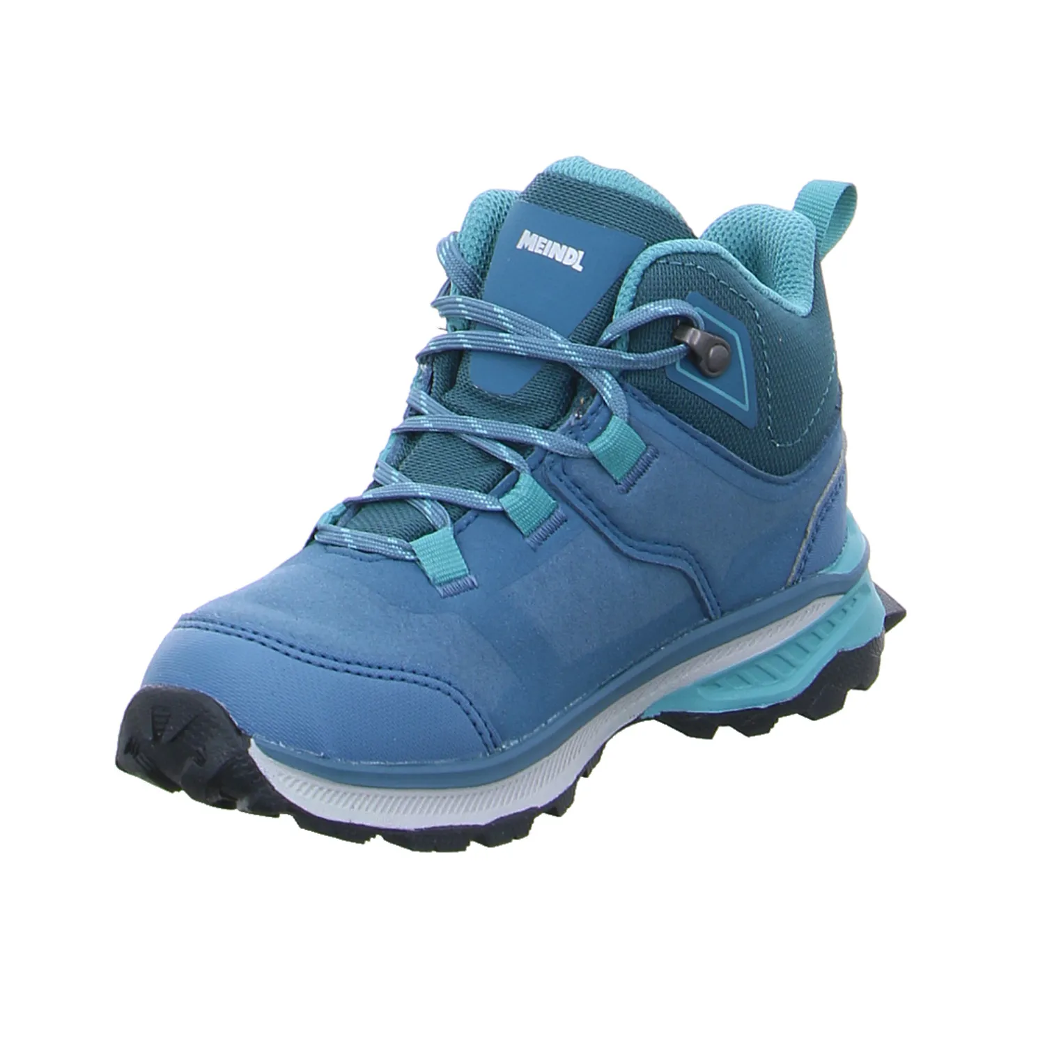 MEINDL mit Gore Tex Kinder-Wanderschuhe Blau Lederimitat MEINDL mit Gore Tex Kinder-Wanderschuhe Blau Lederimitat