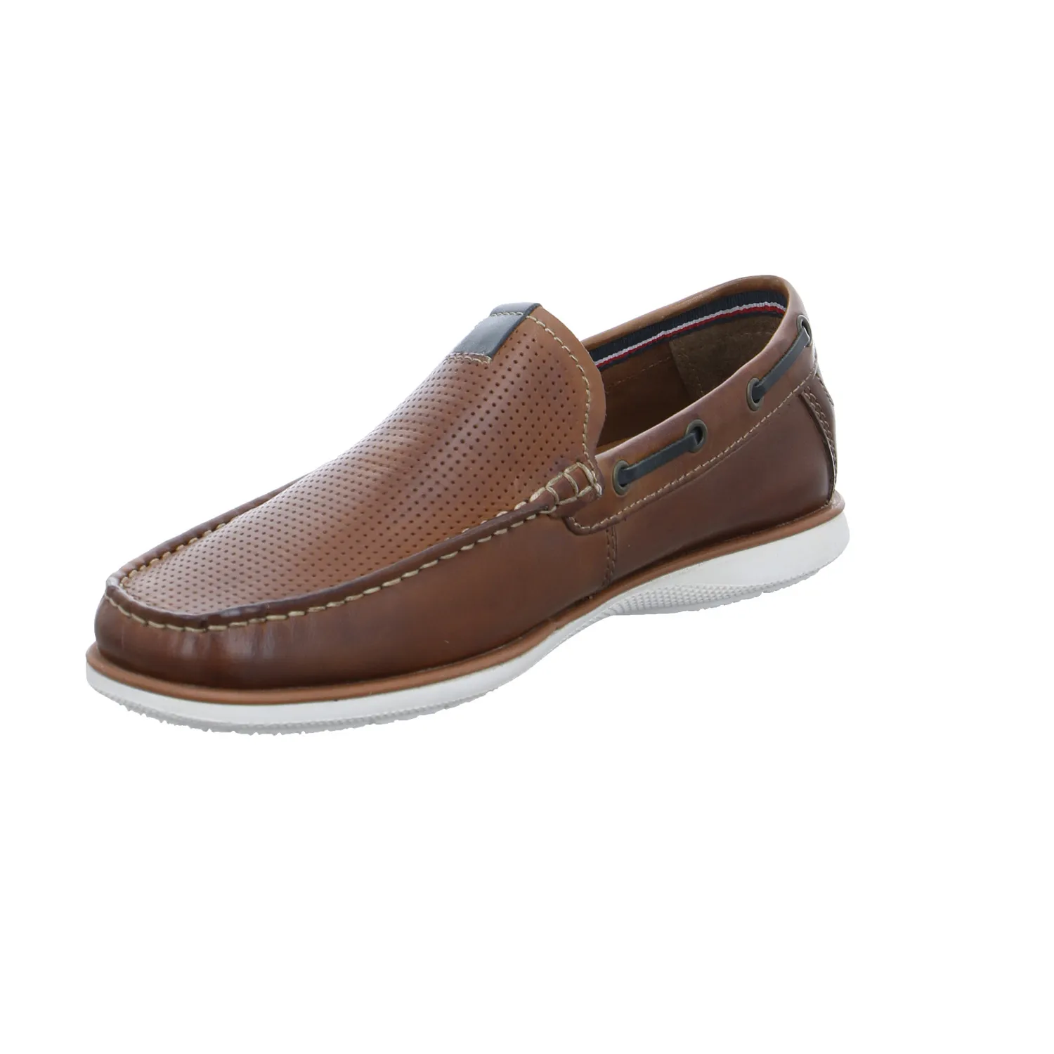 VAN DER LAAN Halbschuh-Schlüpfer Cognac Leder VAN DER LAAN Halbschuh-Schlüpfer Cognac Leder