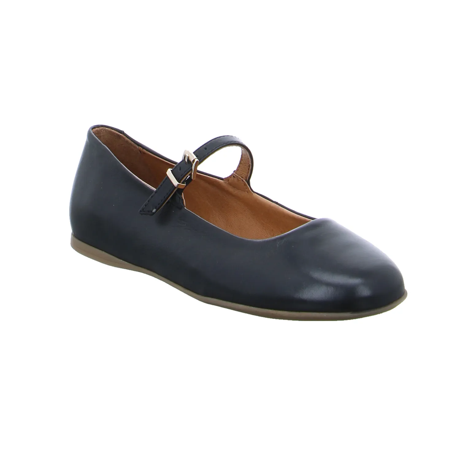 SCHUHENGEL Ballerina Schwarz Leder 