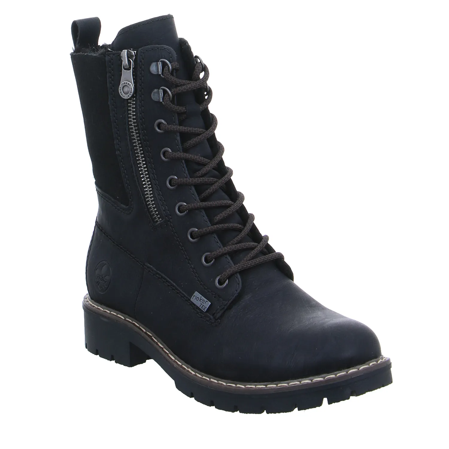 RIEKER Boot Schwarz Lederimitat RIEKER Boot Schwarz Lederimitat