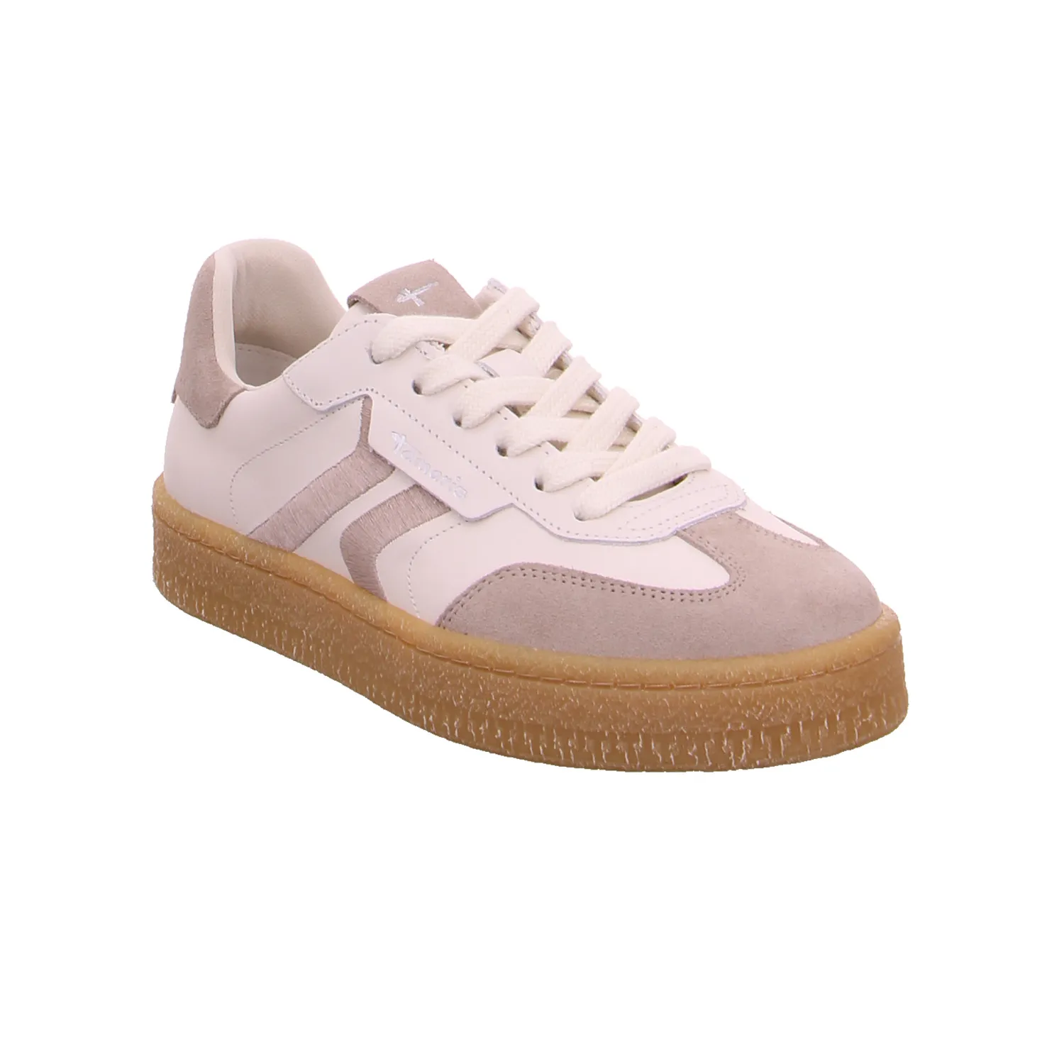 TAMARIS Sneaker Taupe Leder 