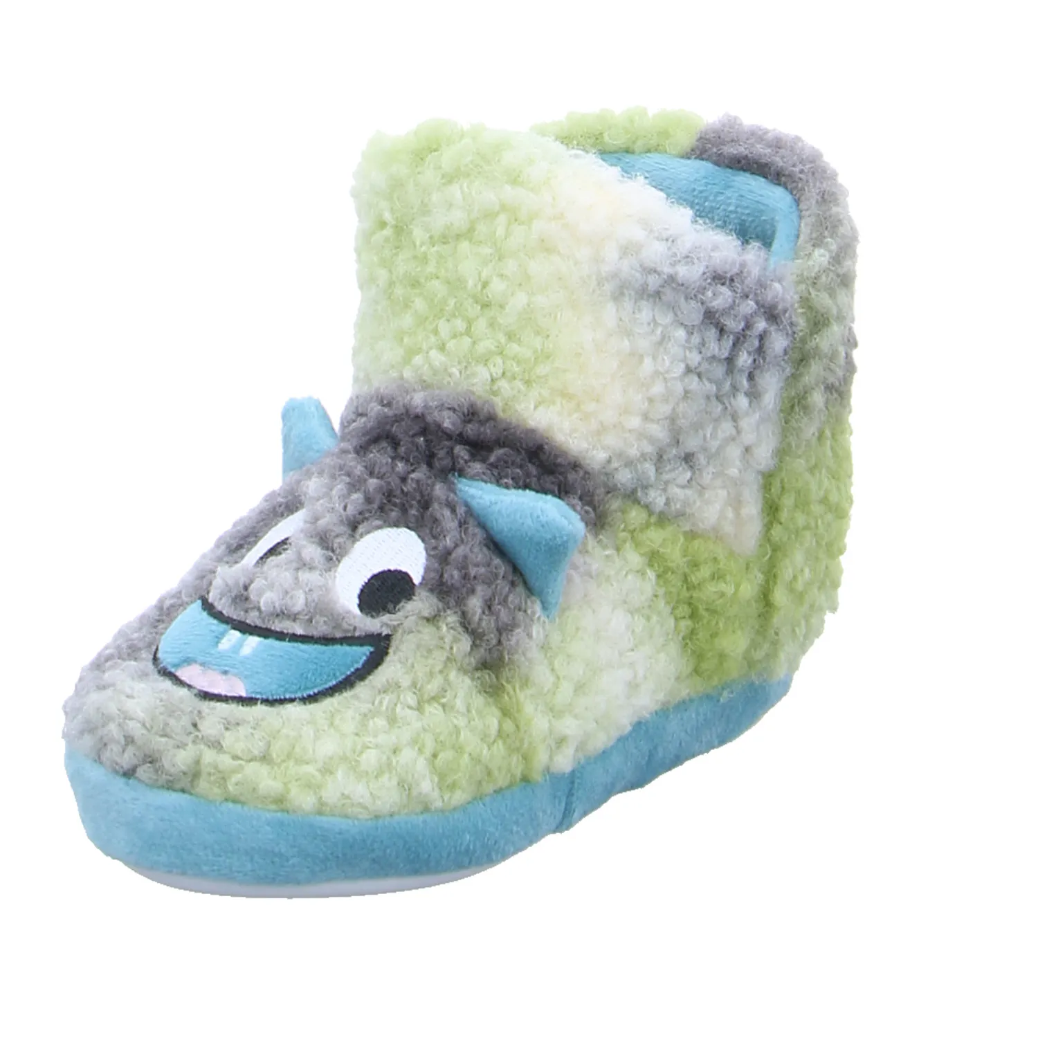 BECKER warmer Hausschuh Kinder-Winterhausschuh Petrol Textil 