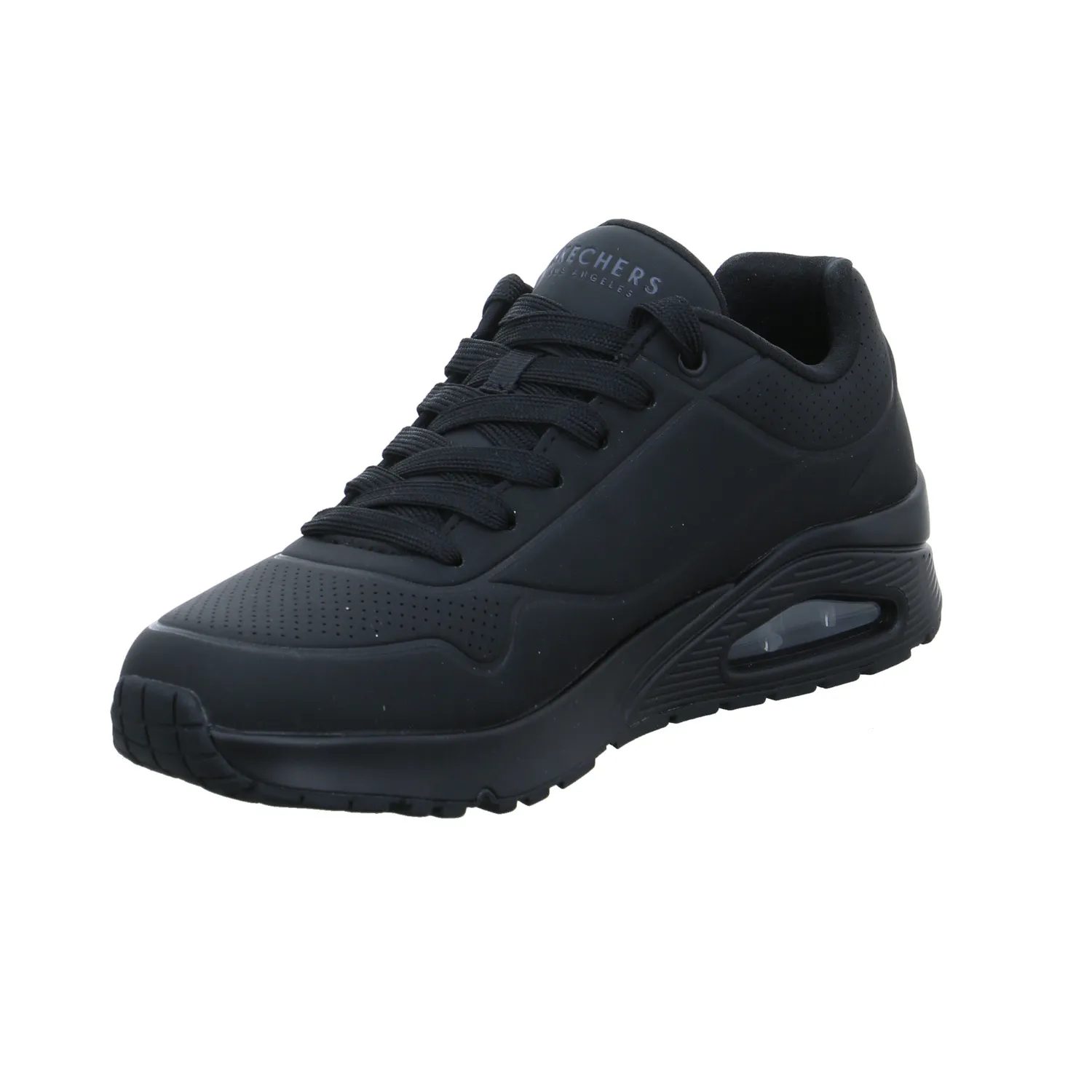 SKECHERS Halbschuhe Sneaker Schwarz Lederimitat SKECHERS Halbschuhe Sneaker Schwarz Lederimitat