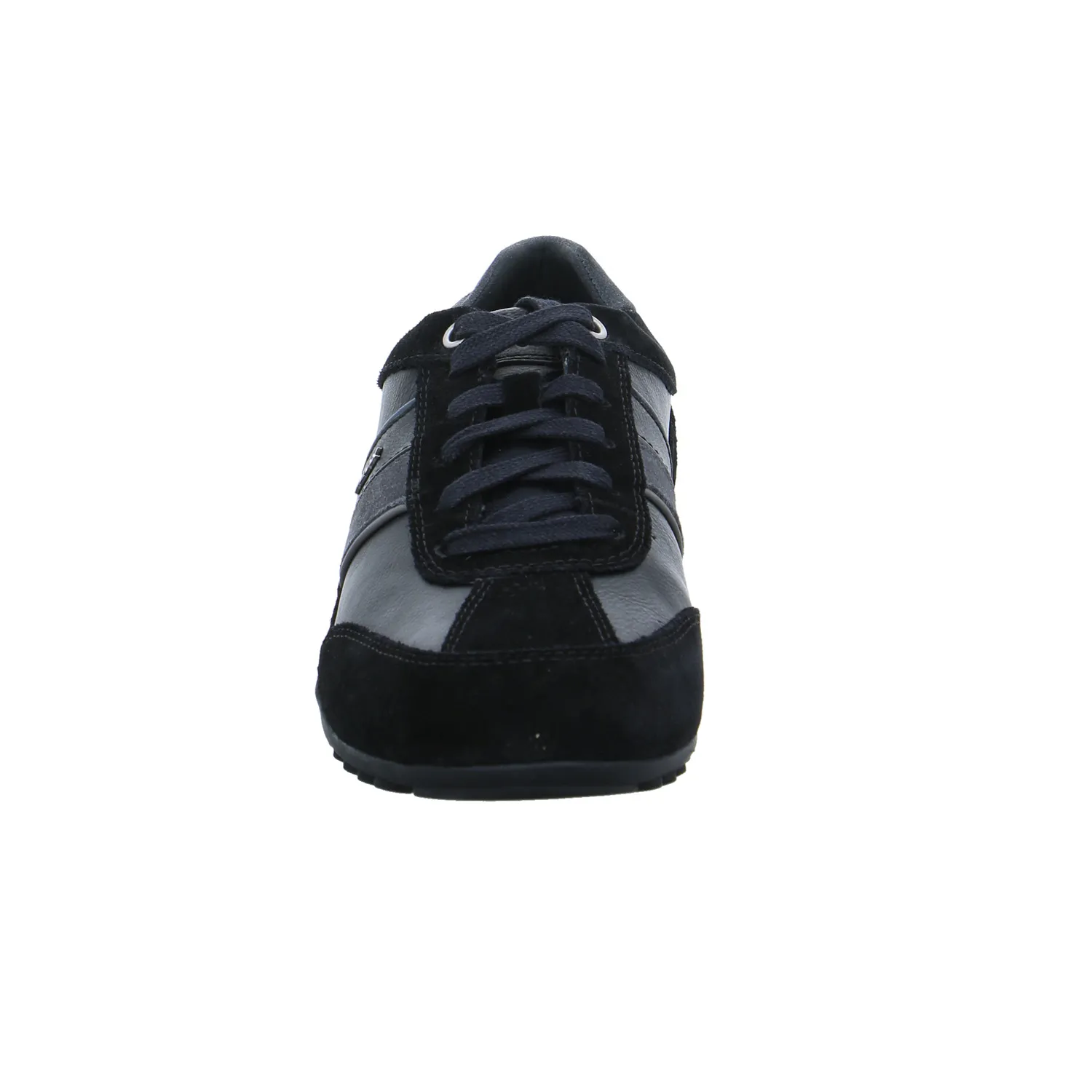 GEOX Halbschuhe Sneaker Schwarz Leder 