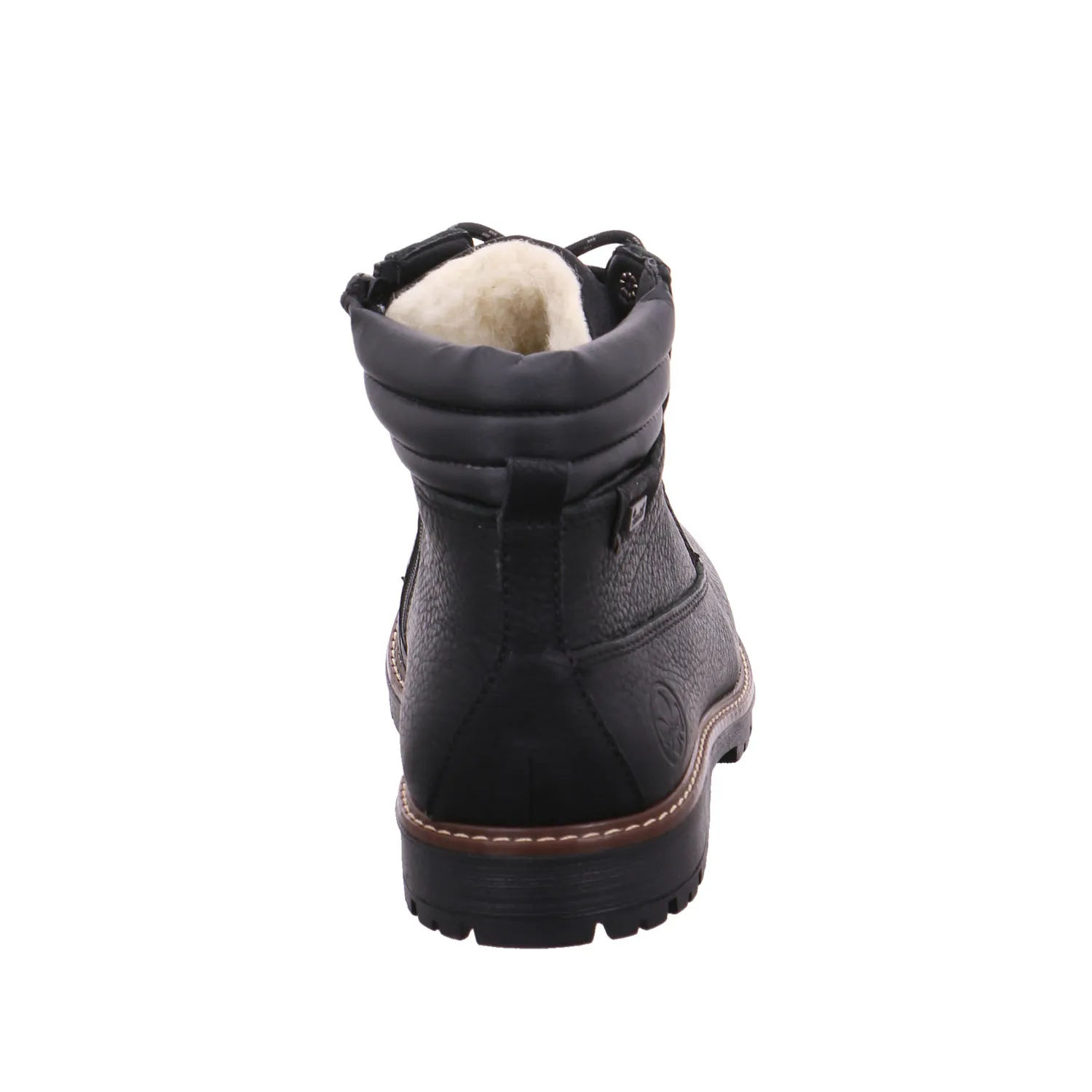 RIEKER Winter-Boots Schwarz Leder RIEKER Winter-Boots Schwarz Leder