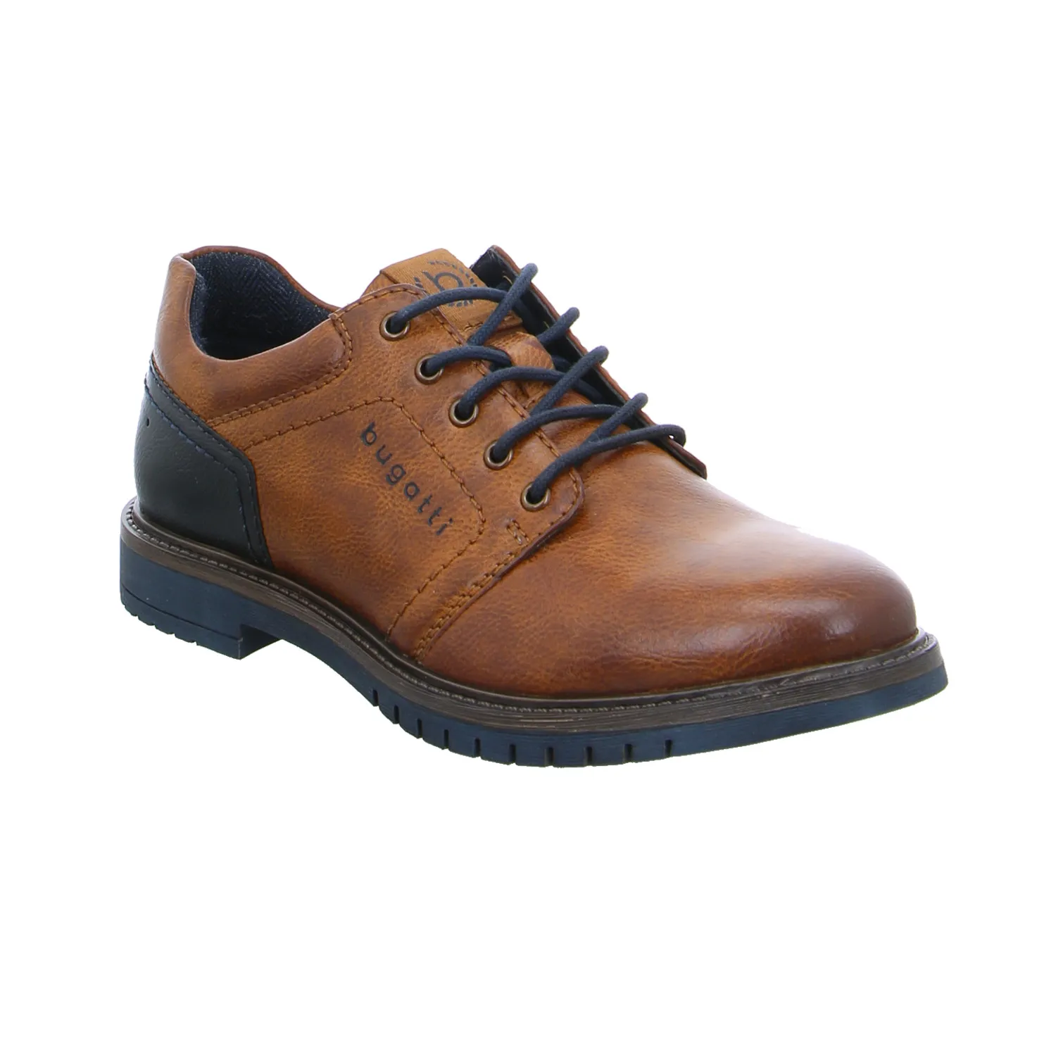 BUGATTI SHOES Halbschuh-City Cognac Lederimitat BUGATTI SHOES Halbschuh-City Cognac Lederimitat