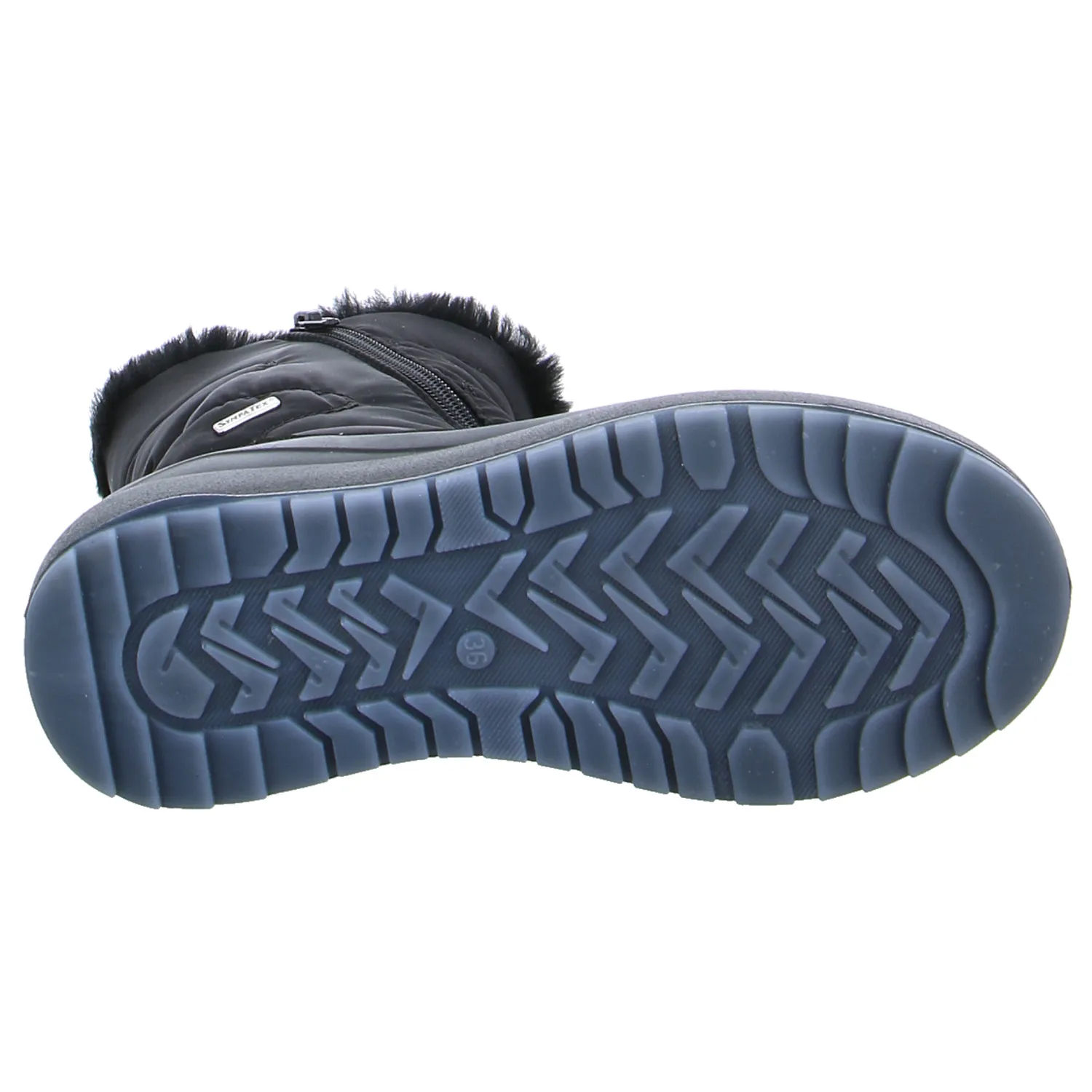 * mit Sympatex 100% Wasserdicht Snowboot Schwarz Textil * mit Sympatex 100% Wasserdicht Snowboot Schwarz Textil