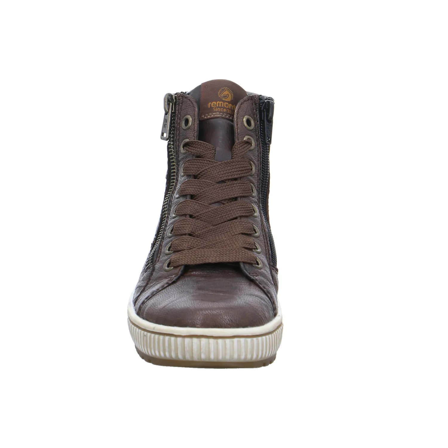 REMONTE mit TEX Membrane Mid Cut Sneaker Braun Leder REMONTE mit TEX Membrane Mid Cut Sneaker Braun Leder