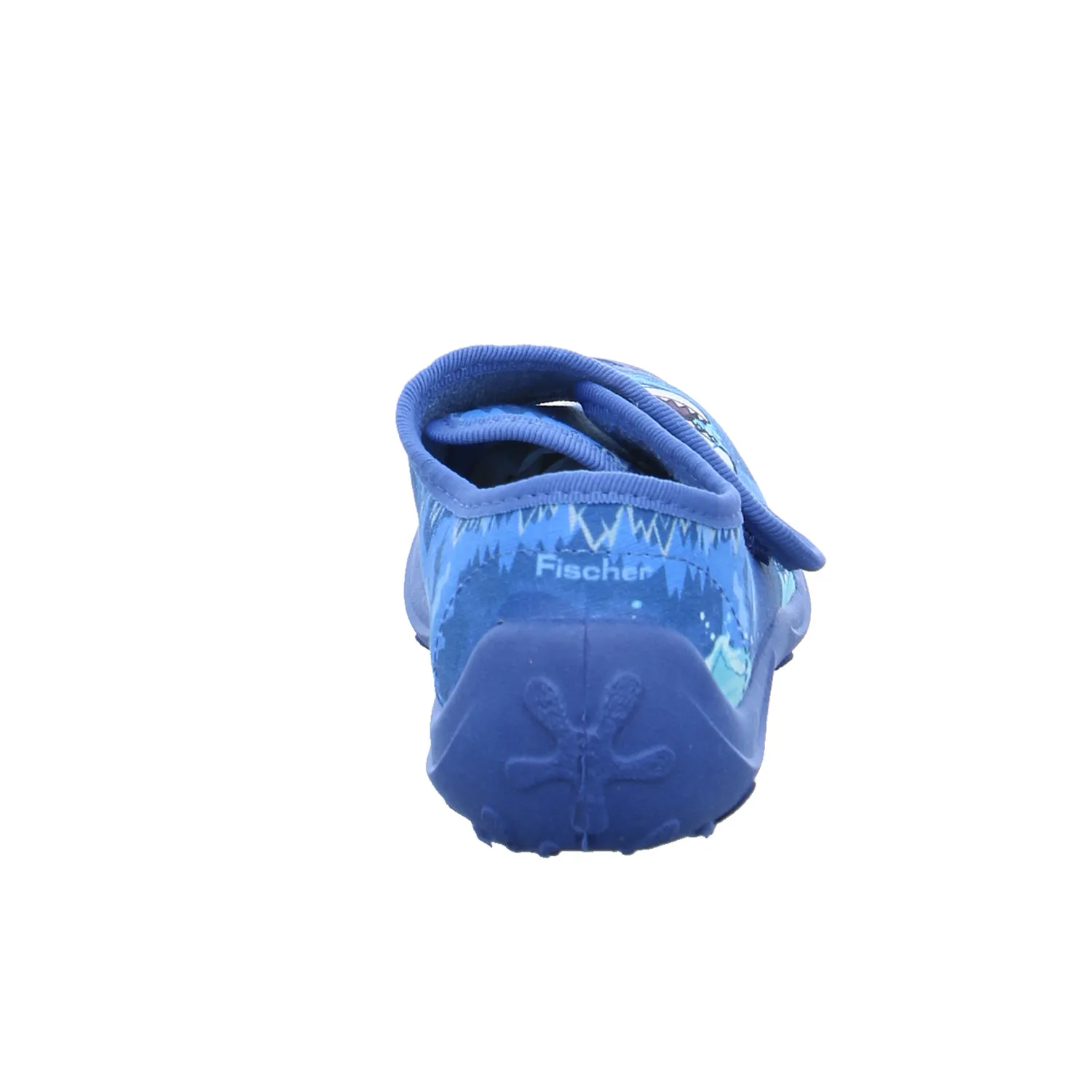 FISCHER Jungen Kinder-Hausschuh Blau Textil 