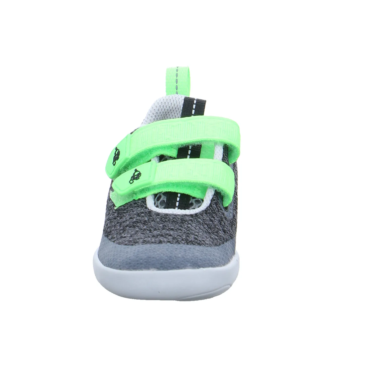 AFFENZAHN Komfortschuh Kleinkinder-Halbschuh Klett Grau Textil AFFENZAHN Komfortschuh Kleinkinder-Halbschuh Klett Grau Textil
