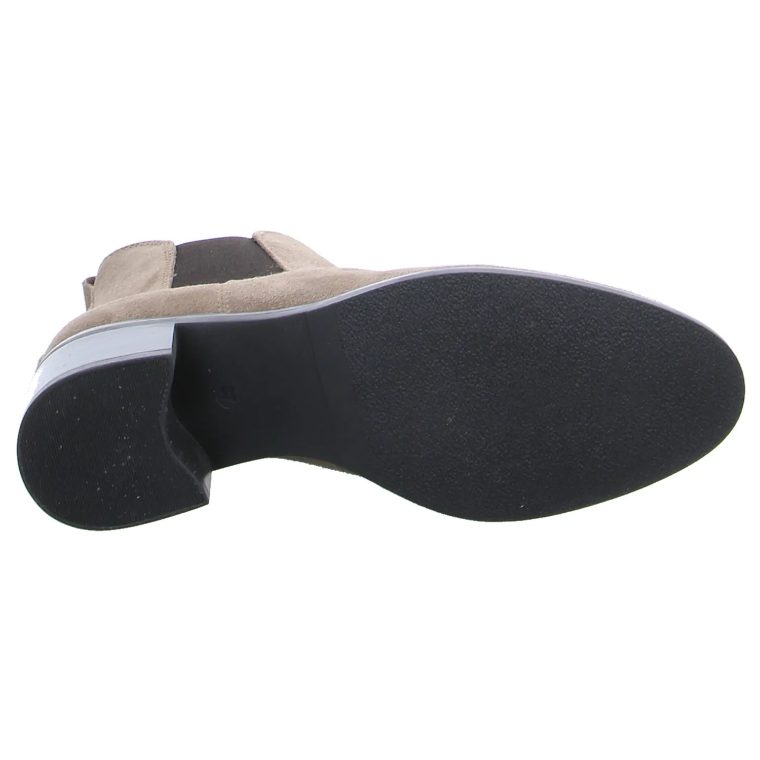 SCHUHENGEL Stiefelette Taupe Leder SCHUHENGEL Stiefelette Taupe Leder