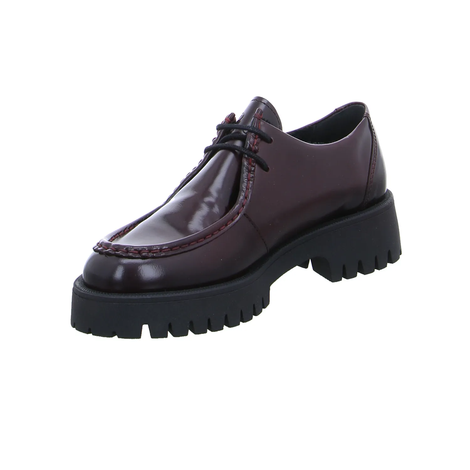 SCHUHENGEL Schnürschuh Bordeau Leder SCHUHENGEL Schnürschuh Bordeau Leder