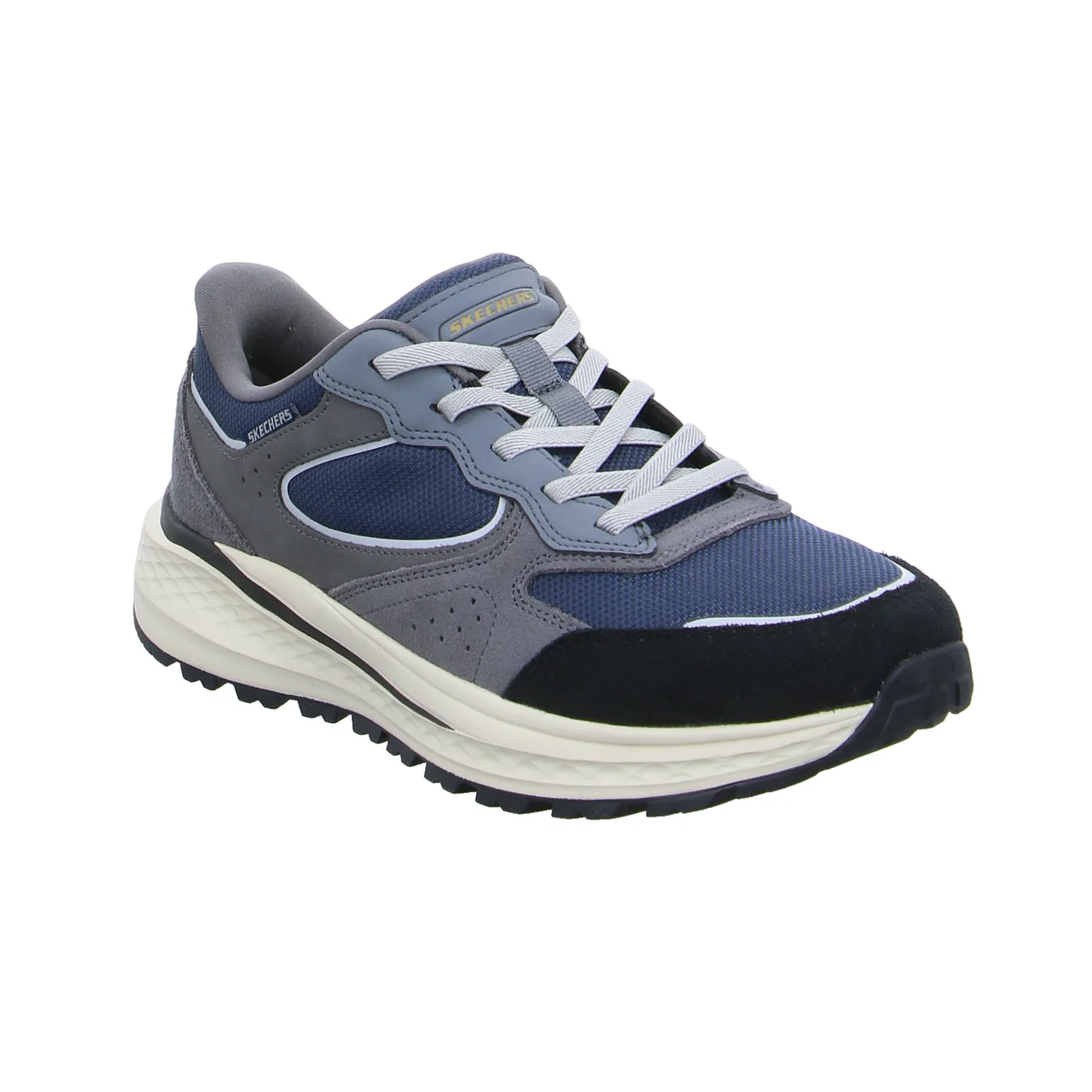 SKECHERS Halbschuhe Sneaker Grau Textil SKECHERS Halbschuhe Sneaker Grau Textil