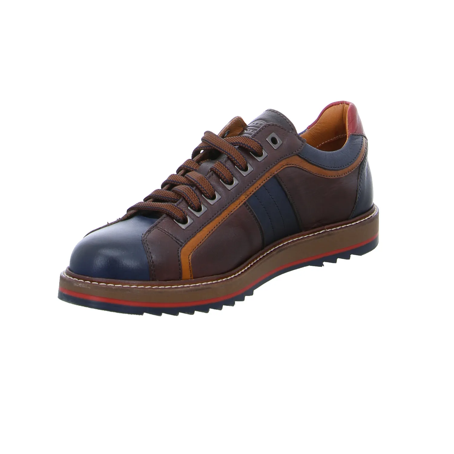 EXTON Halbschuhe Sneaker Braun Leder EXTON Halbschuhe Sneaker Braun Leder