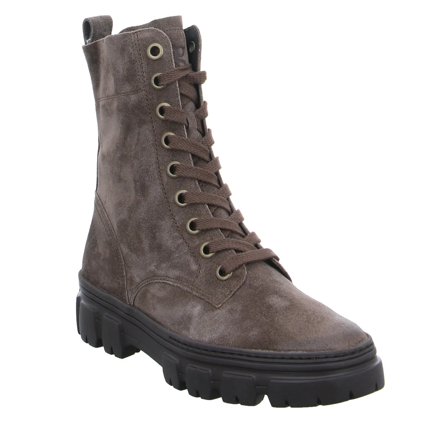 PAUL GREEN Boot Mittelbraun Leder 