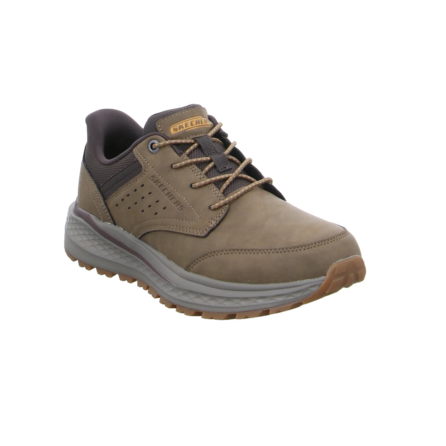 SKECHERS Gogamat Halbschuhe Sneaker Mittelbraun Lederimitat SKECHERS Gogamat Halbschuhe Sneaker Mittelbraun Lederimitat