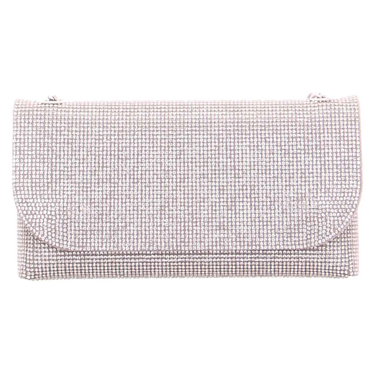 LA STRADA Clutch / Abendtasche Silber Textil LA STRADA Clutch / Abendtasche Silber Textil