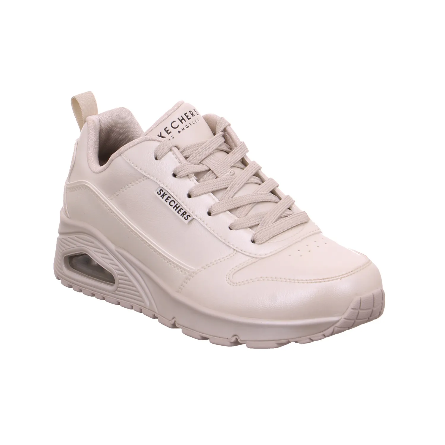 SKECHERS mit Memory Foam Sneaker Beige Lederimitat SKECHERS mit Memory Foam Sneaker Beige Lederimitat