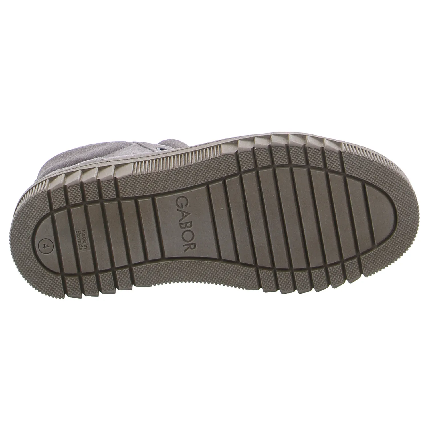 GABOR Comfort-Mid Cut Sneaker Taupe Leder 